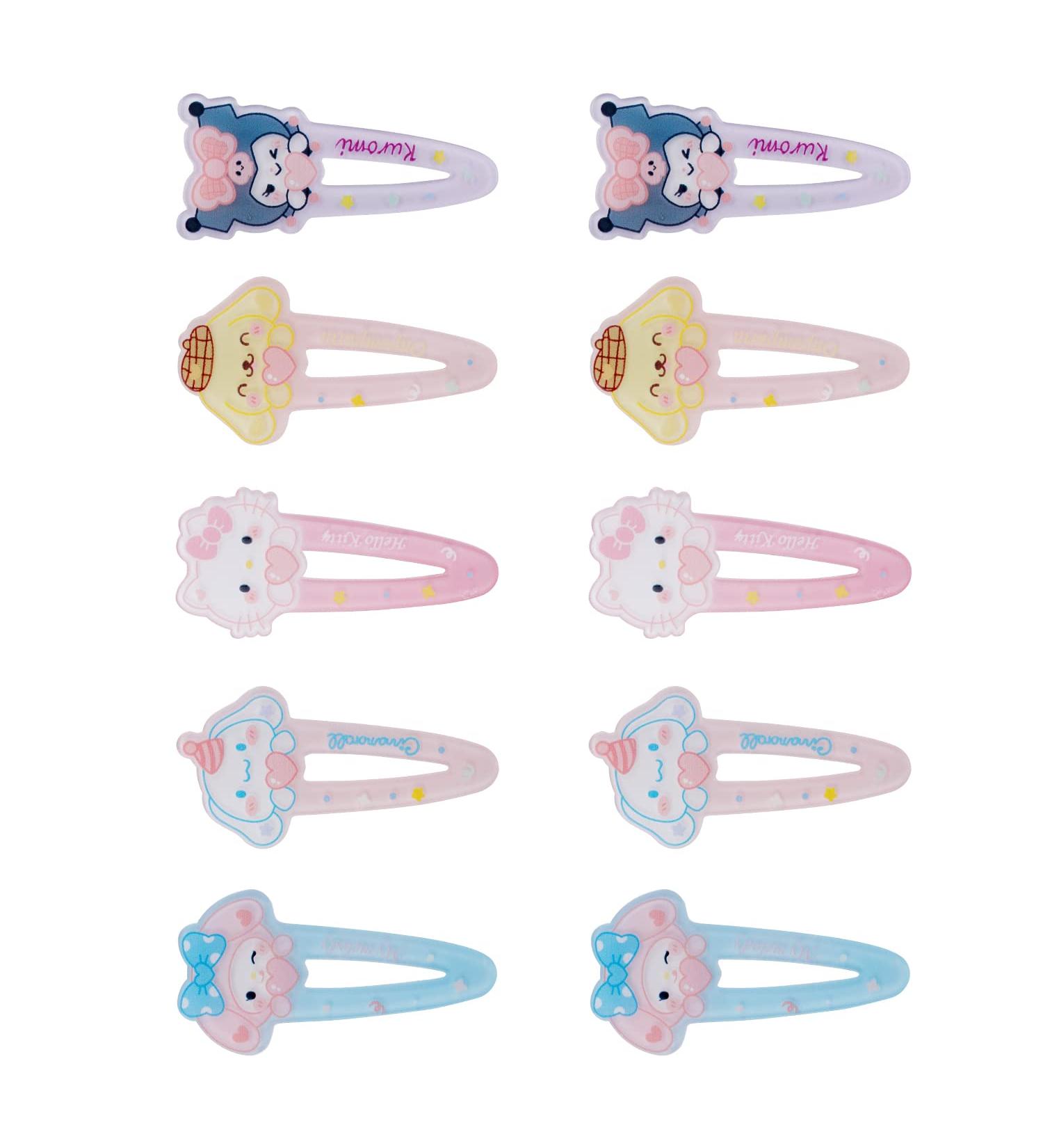 10PCS Kitty Cat Hair Clips - Cute Cartoon Hairpins for Women and Girls - Buy Online on GoSupps.com
