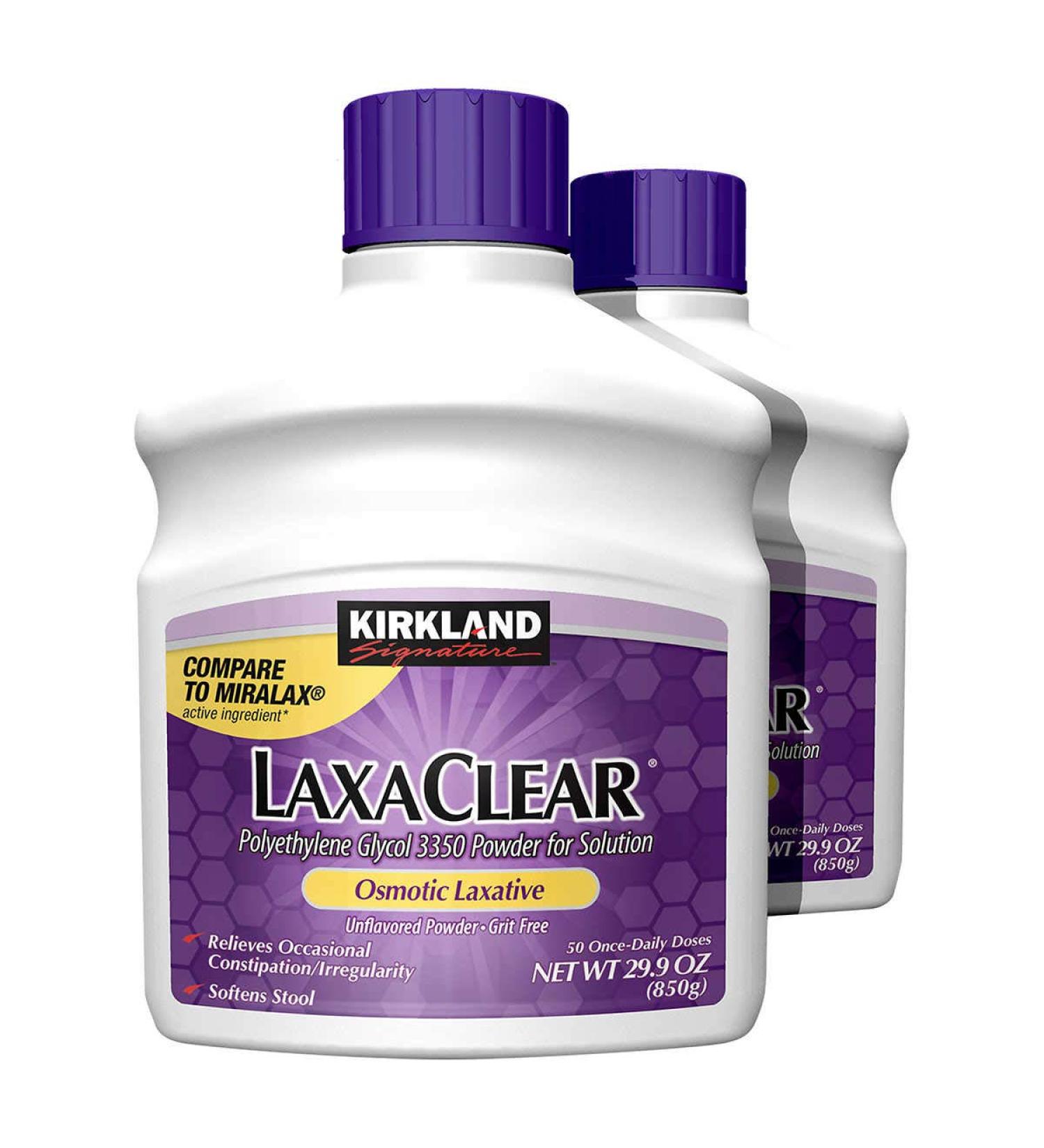 Kirkland Signature - LaxaClear, 100 Daily Doses, 59.8 Ounce (Compare to MiraLax)