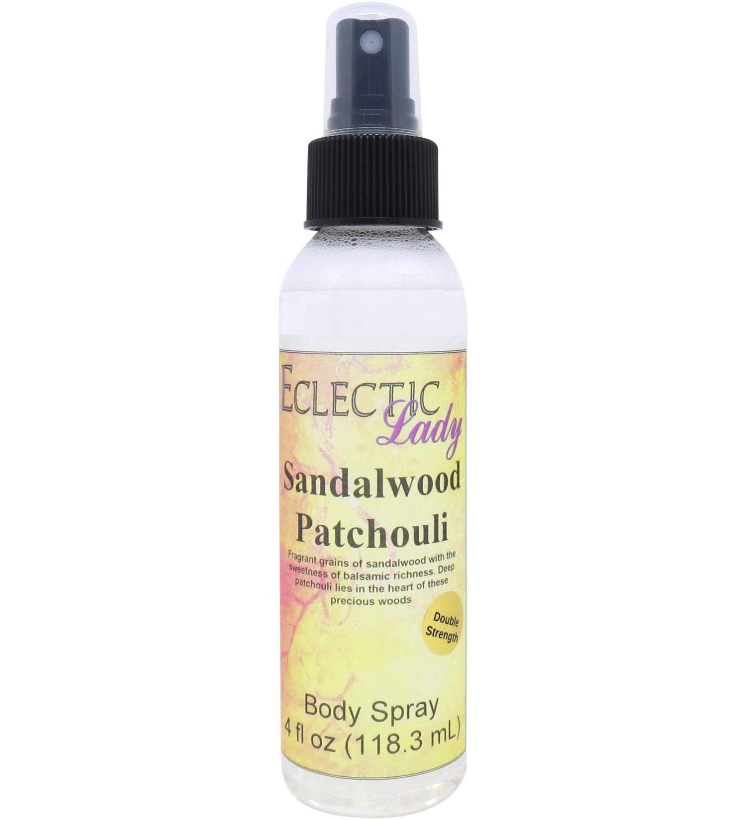 Sandalwood Patchouli Body Spray Body Mist for Women with Clean Light & Gentle Fragrance Long Lasting Perfume with Comforting Scent for Men & Women Cologne with Soft Subtle Aroma For Daily Use Double Strength 4 Fluid Ounces - Buy Online on GoSupps.com