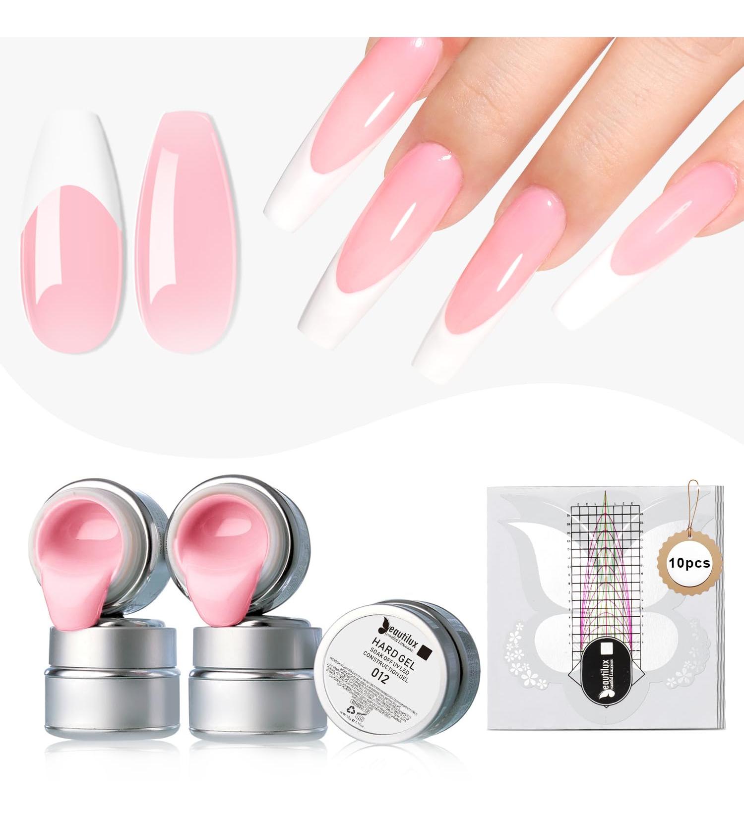 Beautilux Rose Builder Nails Gel 50g Soak Off Self-leveling French Extension Gel French Hard Gel Extension for Nail Art BHB50-12-Rose - Buy Online on GoSupps.com