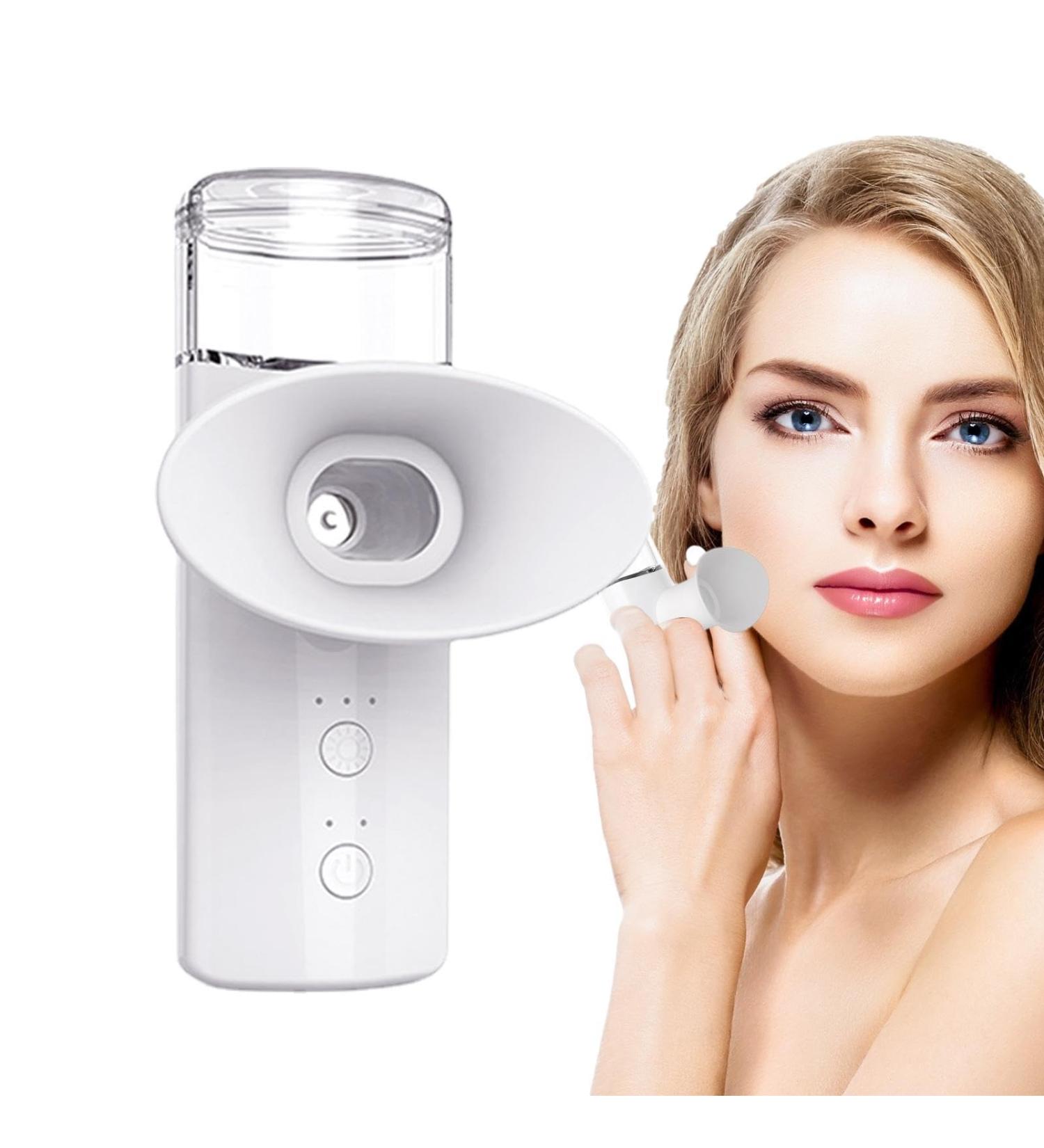 Eye Spa Mist Sprayer - Rechargeable Face Mister for Eyes with Handheld Facial Hydrator | Cool Mist Eye Steamer & Dropper Portable Mist Sprayer for Salon Travel Refreshing & Soothing Eye Care Mist - Buy Online on GoSupps.com