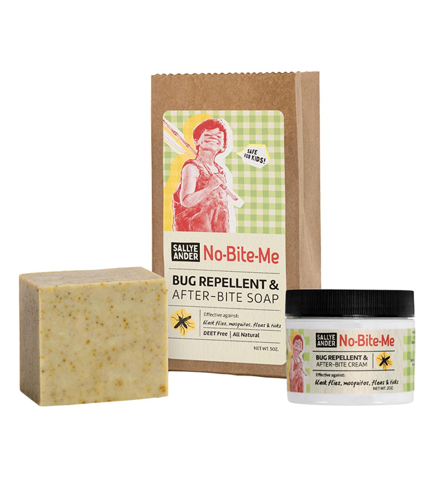 SALLYEANDER No Bite Me! Cream & Soap Set - Natural Insect Repellent Soothes & Protects Skin - Shop Internationally - Buy Online on GoSupps.com