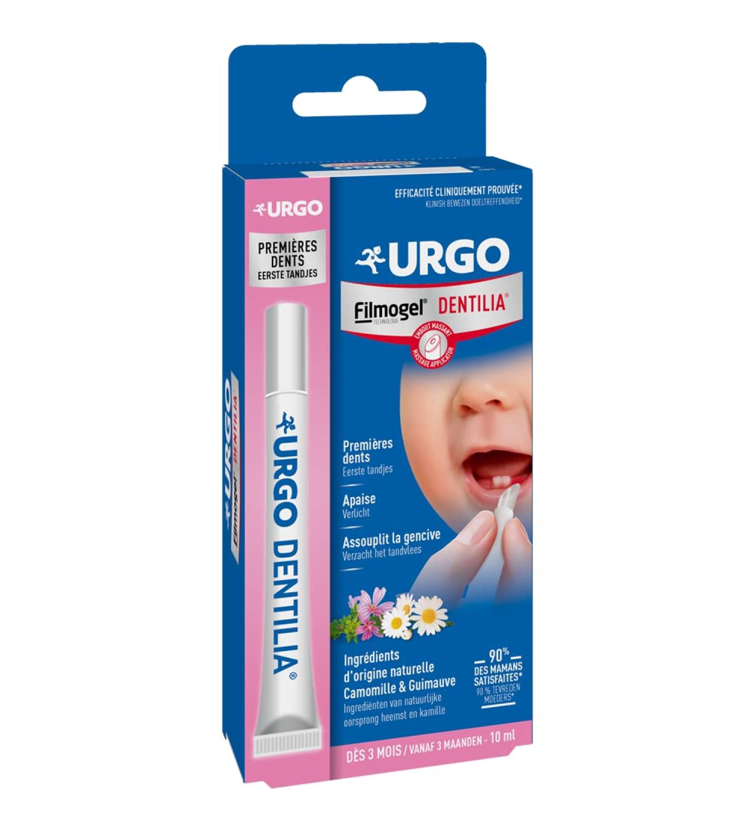 Urgo Filmogel Dentilia Soothes Gums for First Teeth | Natural Ingredients for Baby Care - Buy Online on GoSupps.com
