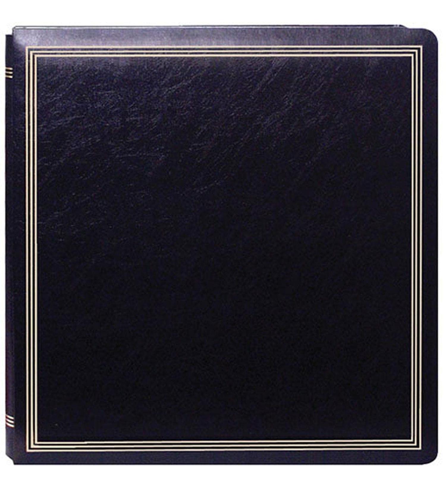 Pioneer X-Pando Post Bound, Magnetic Page Photo Album with Solid Color Covers & Gold Trim, Holds 20 11x11" Photos, 10 sheets (20 sides) 1 Per Page. Color: Assorted.