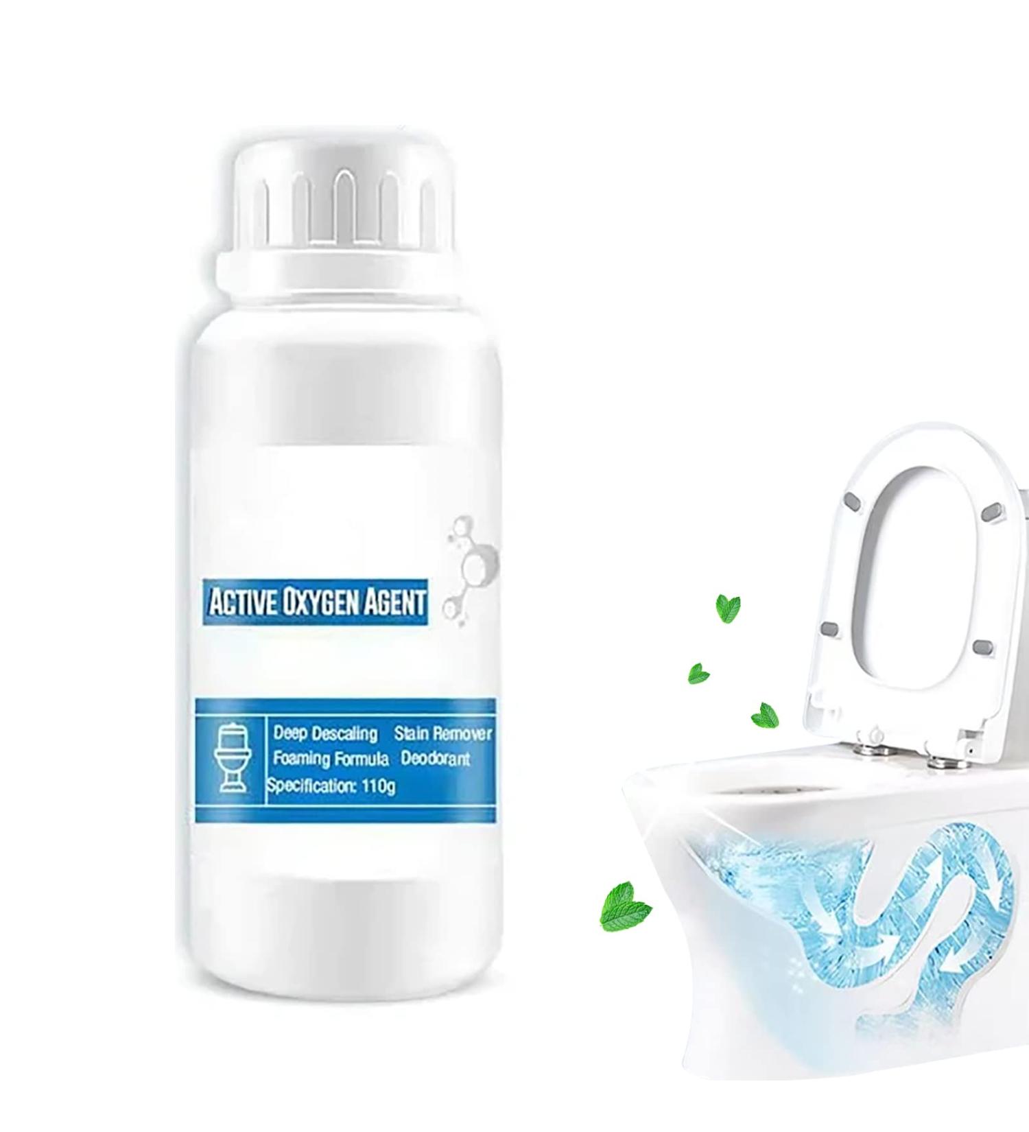 Toilet Active Oxygen Agent All Purpose Deep Descaling Cleaning Powder Deodorization and Fragrance Retention Cleaner Active Oxygen Decomposition Urine Stains Toilet Cleaning Supplies (110g) - Buy Online on GoSupps.com