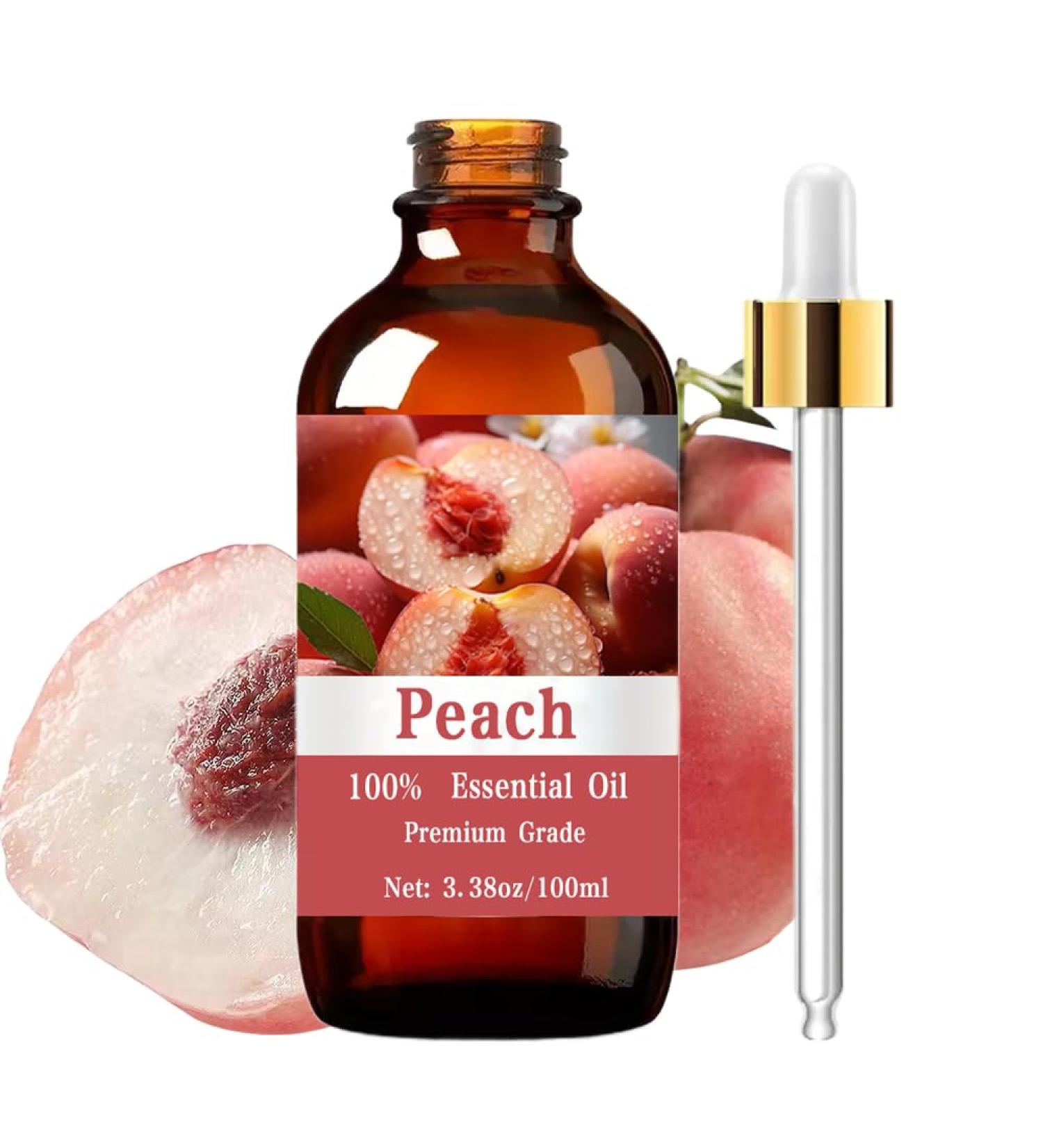 Peach Essential Oil for Nail Hair & Skin Care Diffusers Humidifier Aromatherapy for Meditation Girls Gift Christmas Gift 100ml/3.38 Fl.Oz - Buy Online on GoSupps.com
