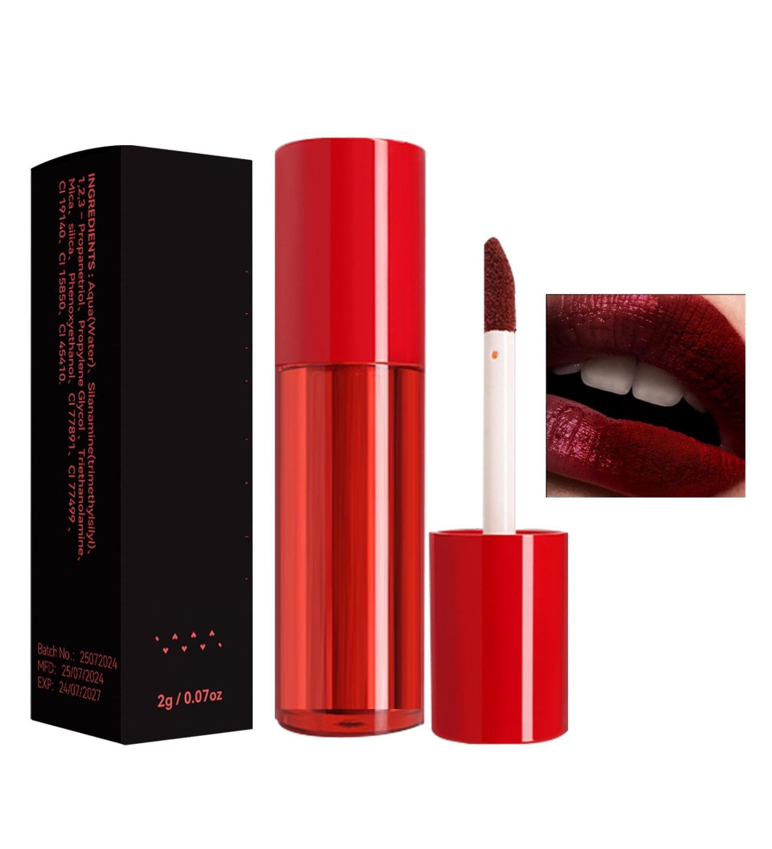 Powder Lipstick | Women's Lipstick - Matte Lip Gloss for Outdoor Meetings Shopping Glossy Lip Makeup - Buy Online on GoSupps.com