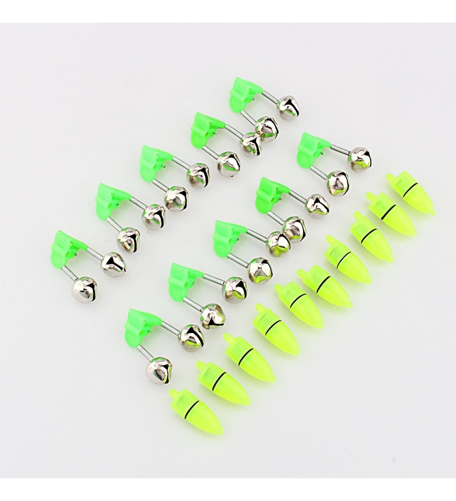 VGEBY Fishing Alarm Dual Bells - 20pcs LED Night Bite Alarm Set | Portable Fishing Accessory for International Shipping - Buy Online on GoSupps.com