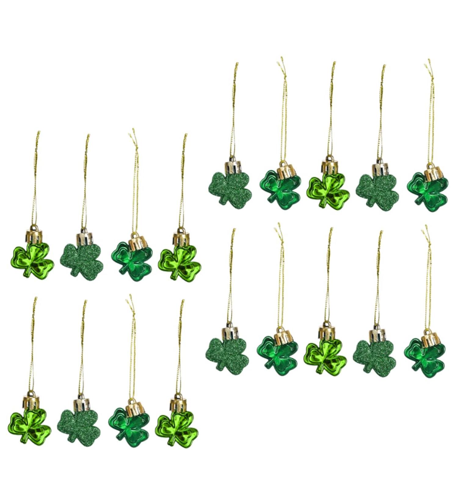 Zerodeko Shamrock Hanging Baubles 36pcs Pendant Four Leaf Ornaments Shamrock Pendants Charm Amulet - Buy Online on GoSupps.com