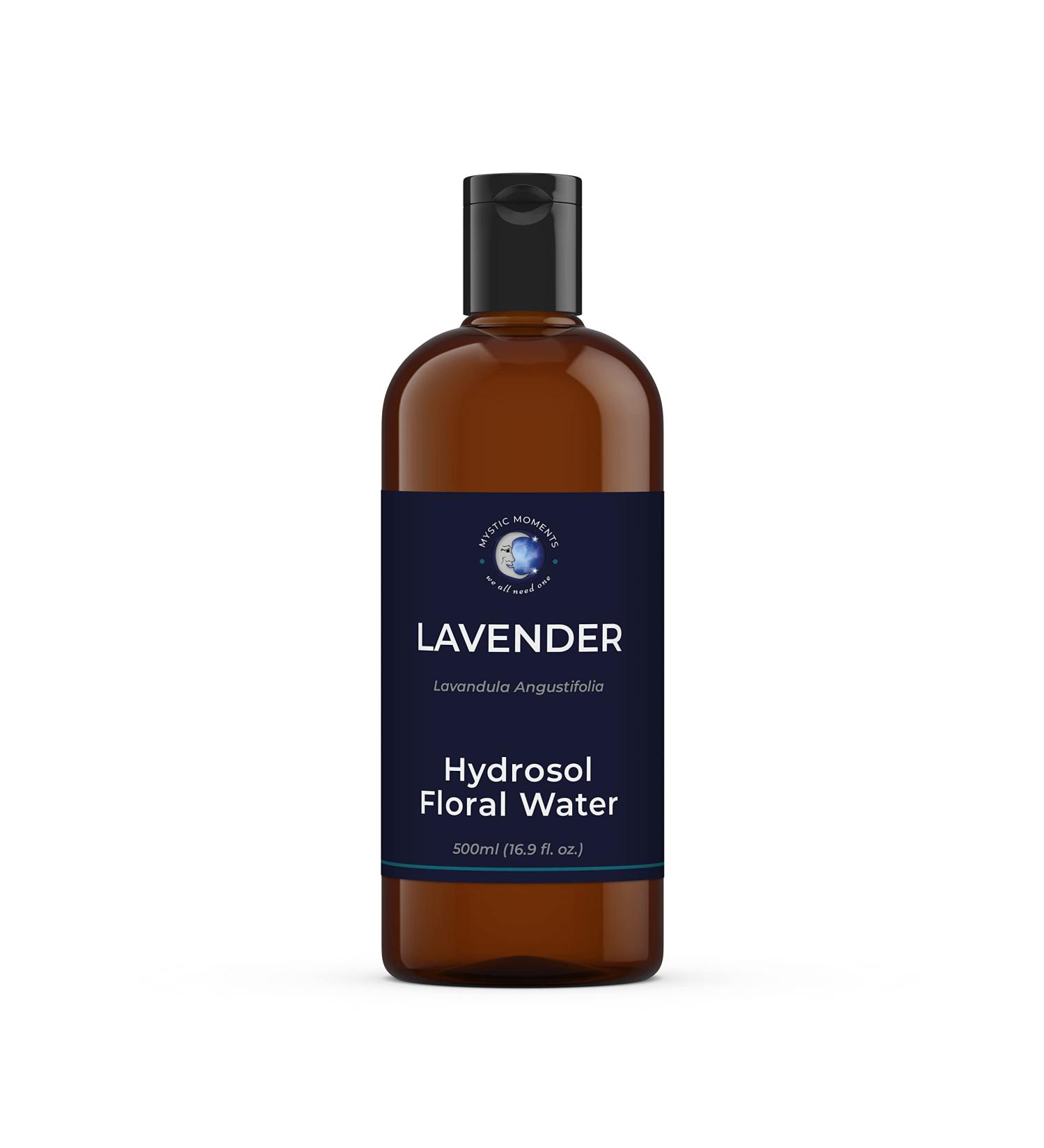 Mystic Moments Lavender Hydrosol Floral Water 500ml - Ideal for Skin, Face, Body & DIY Beauty - Vegan & GMO-Free - Buy Online on GoSupps.com