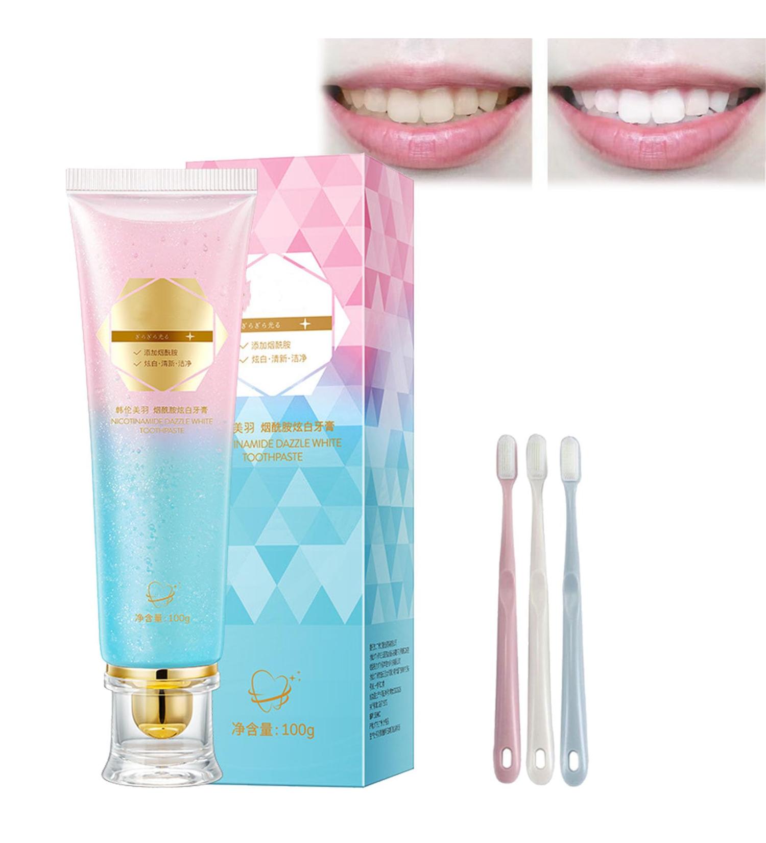 Body Accel Niacinamide Whitening Toothpaste - Stain Removal & Fresh Breath (1PCS) | Premium International Shipping - Buy Online on GoSupps.com