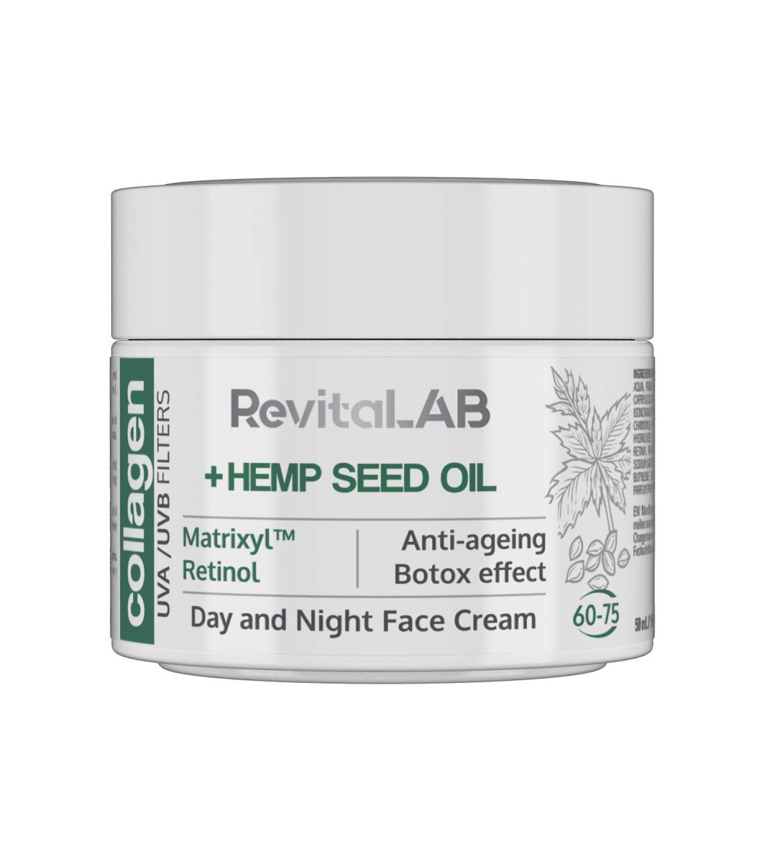  RevitaLAB RevitaLAB - Moisturizing and anti-aging collagen day and night cream enriched with hyaluronic acid Matrixyl 3000 and f - Buy Online on GoSupps.com