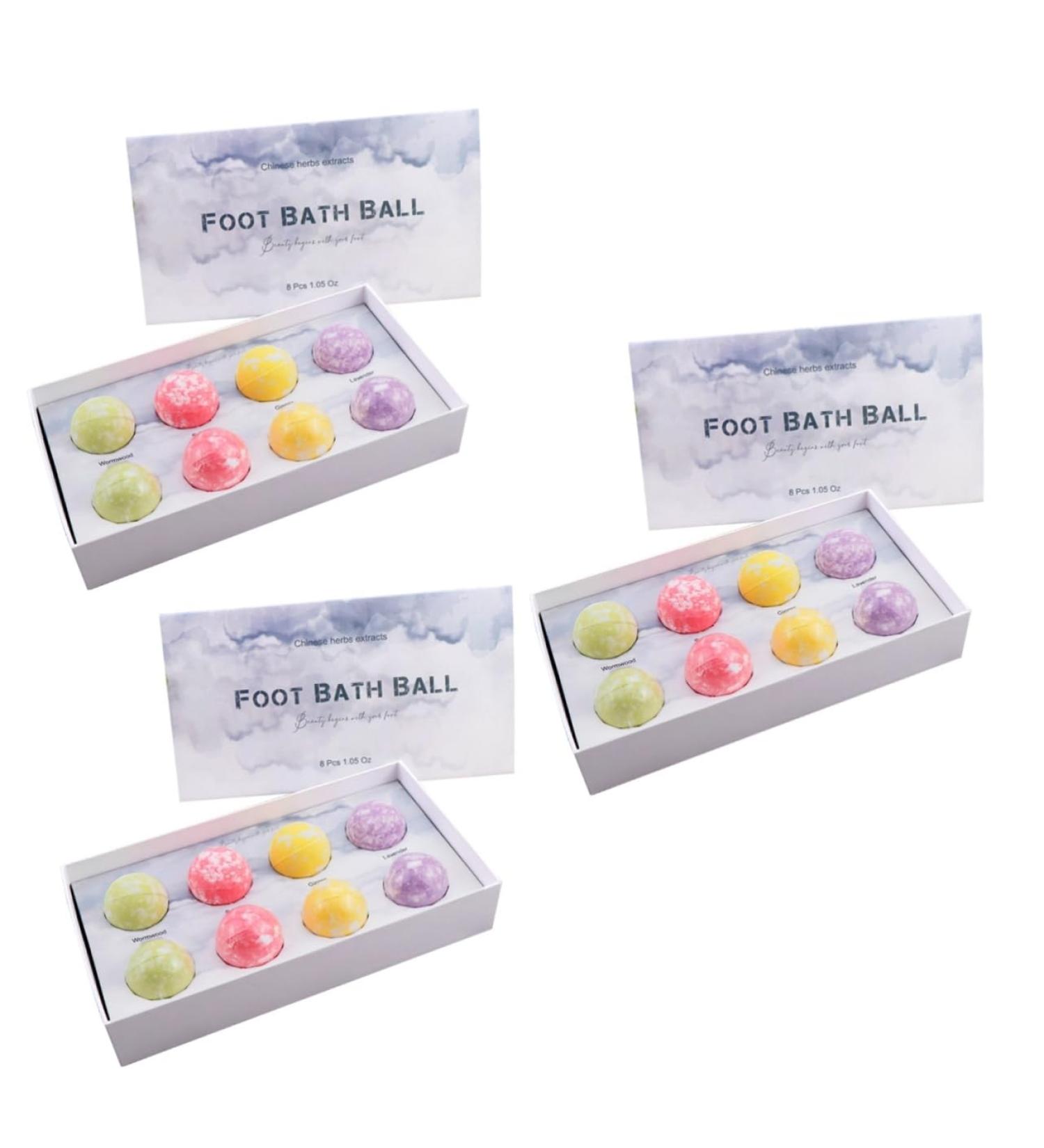 minkissy 3 Boxes Oil take a Bath Care Foot tub Pill Shower moisturizer Household Foot Bath Ball Foot Washing Ball Cleaning Ball Set Foot Wormwood Ginger - Buy Online on GoSupps.com
