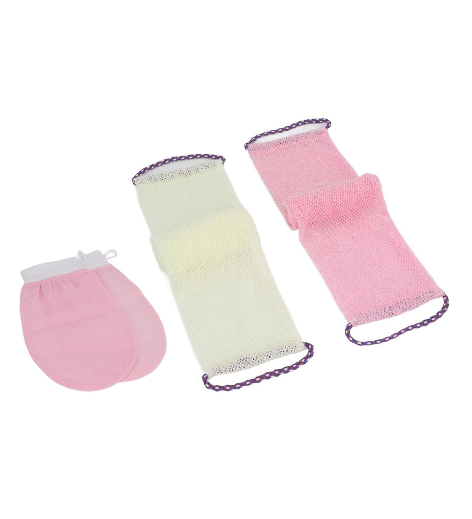 SIXRUN African Net Sponge Long Net Bath Sponge Nylon Body Exfoliating Net Back Scrubber with Bathing Gloves for Shower Skin Smoother Net Bath Sponge Set (SIXRUN02kg8es1nd-11) - Buy Online on GoSupps.com