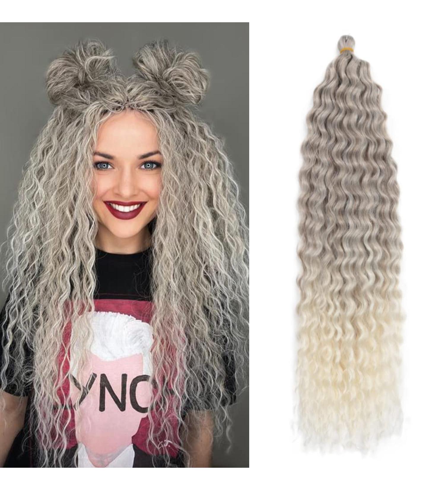 Deep Twist Crochet Hair - Ombre Kinky Curl 22 Inch Braided Extensions | 3 Packs Synthetic Curly Hair Bundle - Buy Online on GoSupps.com