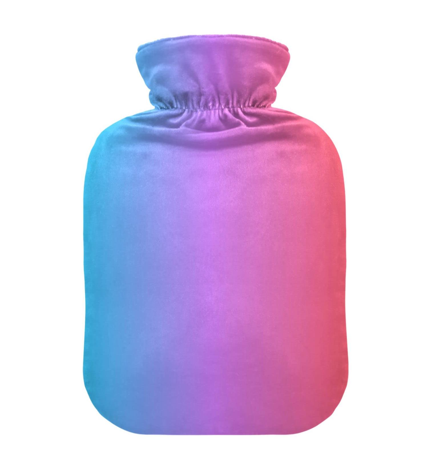 Blue-Red Gradient Heat Bottle | 1L Hot Water Bottle for Pain Relief | Ideal for Women Girls & Children - Buy Online on GoSupps.com