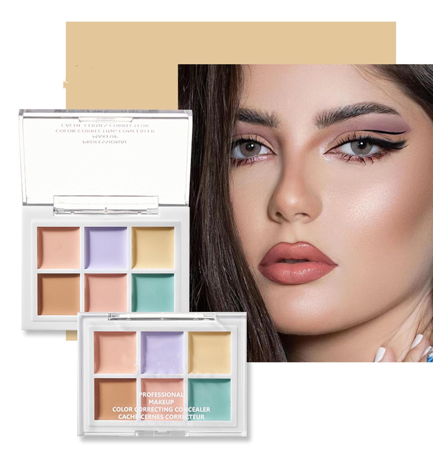 Color Correcting Concealer Palette - 6 Lightweight Contour Creams for Flawless Skin | Color 01 F0601 - International Shipping Available - Buy Online on GoSupps.com