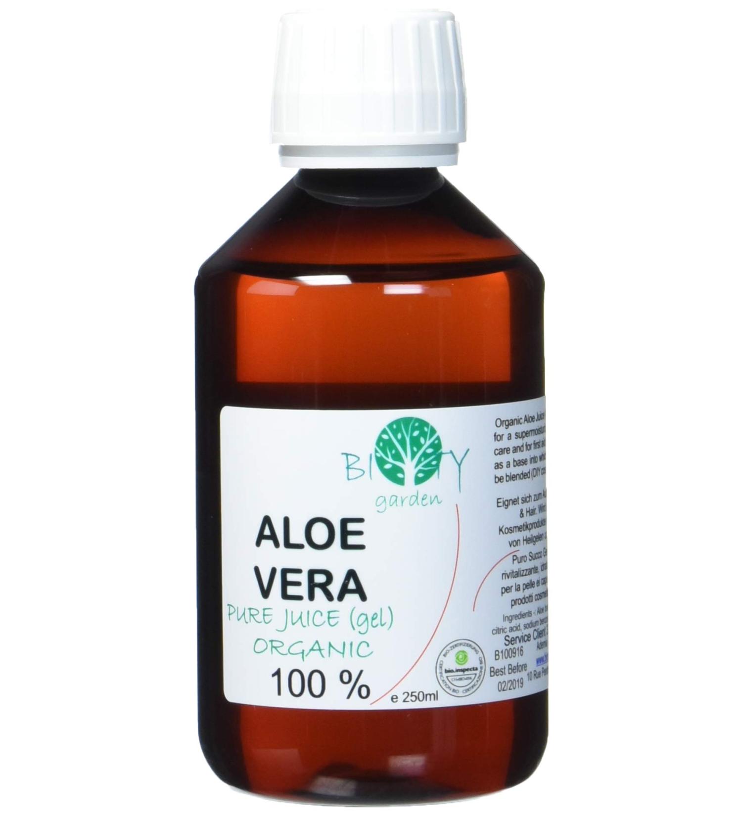 Buy Liquid Organic Aloe Vera Gel for Skin & Hair Care - 250ml | Natural Hydration & Repair - Buy Online on GoSupps.com