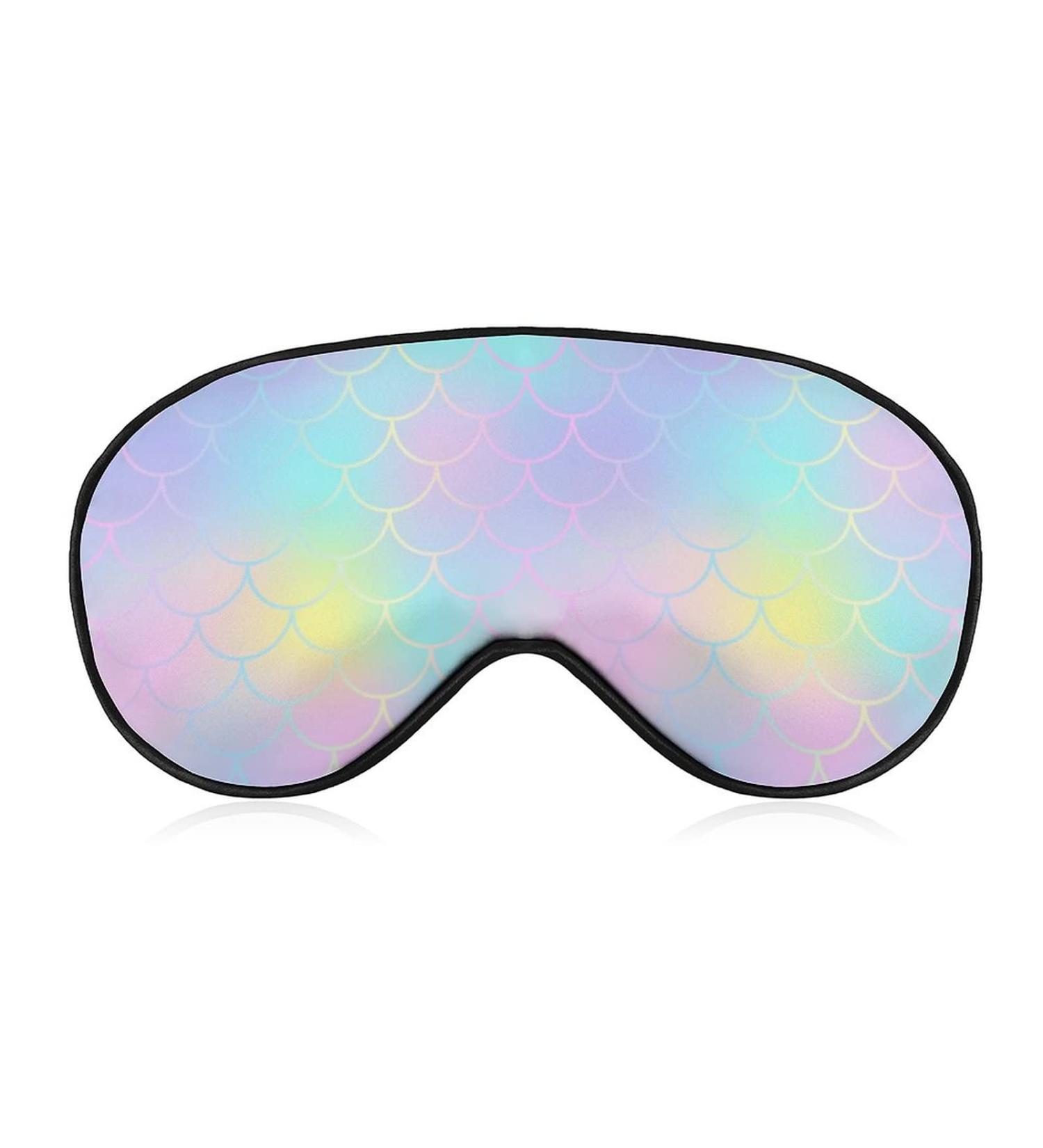 Buy Fish Scale Skin Print Sleep Mask for Women | Adjustable Eye Shades with Elastic Strap | International Shipping - Buy Online on GoSupps.com