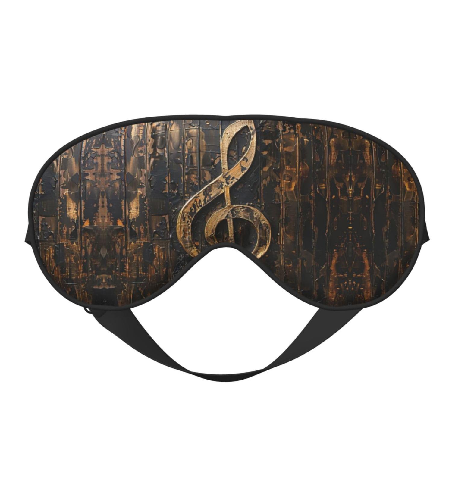 SSIMOO Music Symbol Sleep Mask | Adjustable Breathable Eye Mask for Comfortable Sleep | International Shipping - Buy Online on GoSupps.com