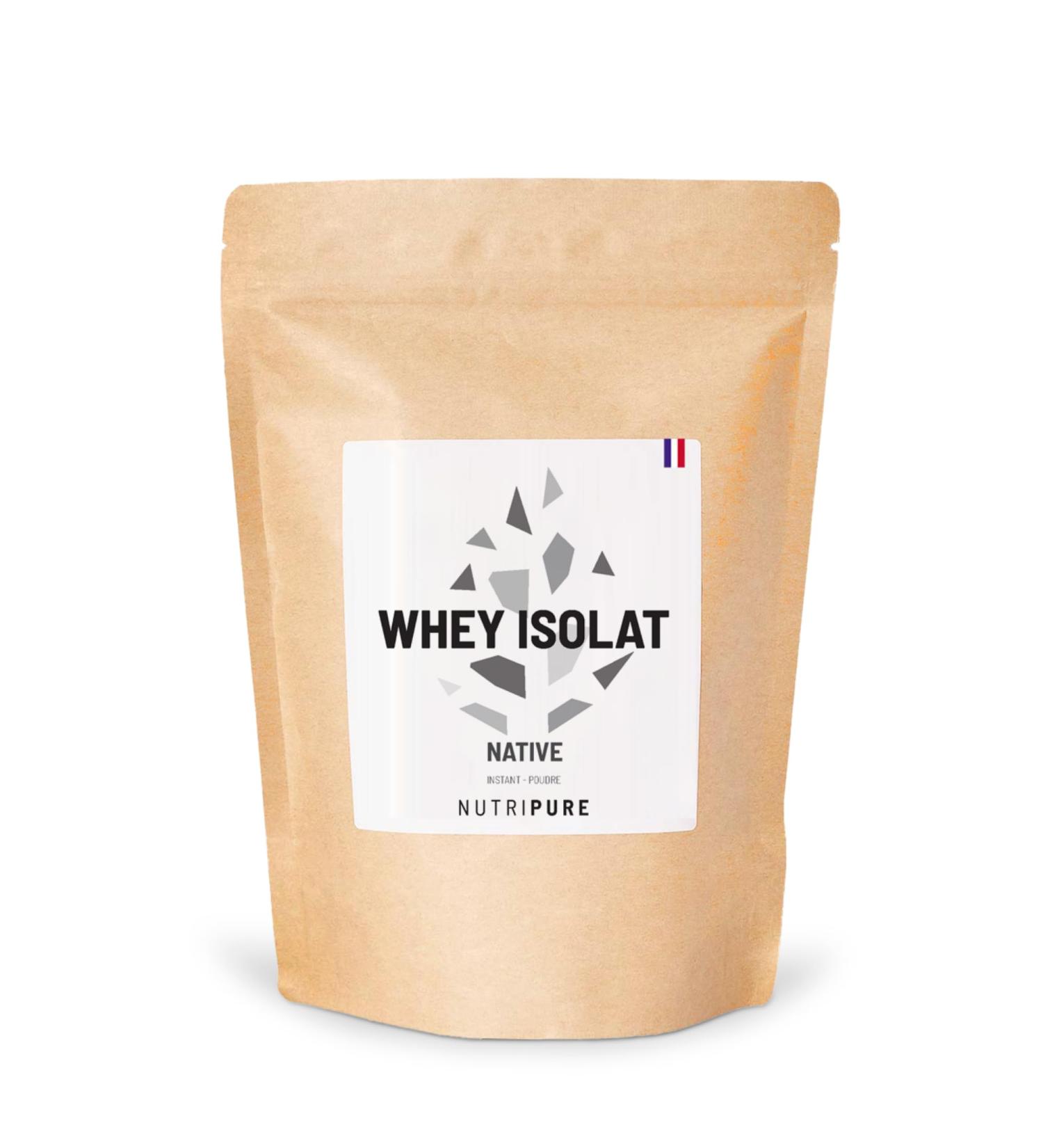 Nutripure | Whey Isolate Native Powder | Milk Protein Food Supplement | Muscle Development & Bodybuilding | 94% Protein 25% BCAA 52% EAA | Neutral | 750g | France - Buy Online on GoSupps.com