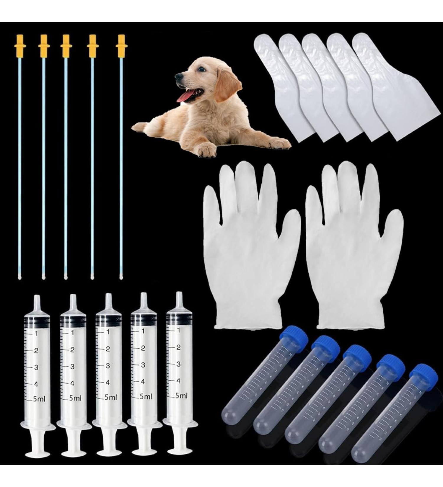 Luxianys 5 Set Dog Breeding Kit | Artificial Insemination for Small & Medium Pets | Professional Dog Breeding Supplies - Buy Online on GoSupps.com