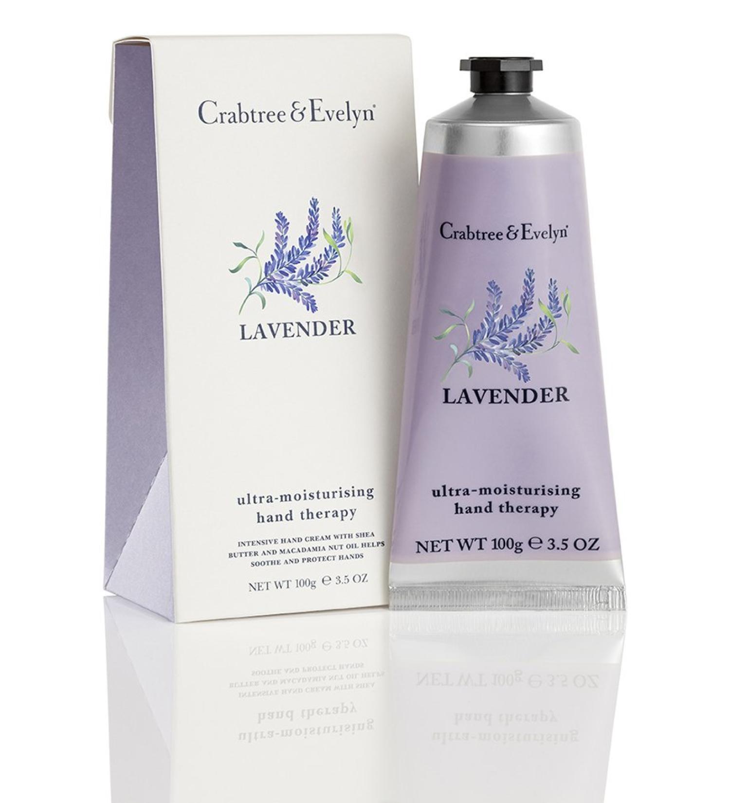 Crabtree & Evelyn Lavender Ultra-Moisturizing Hand Therapy - Hydrating Lotion 100g | International Shipping Available - Buy Online on GoSupps.com