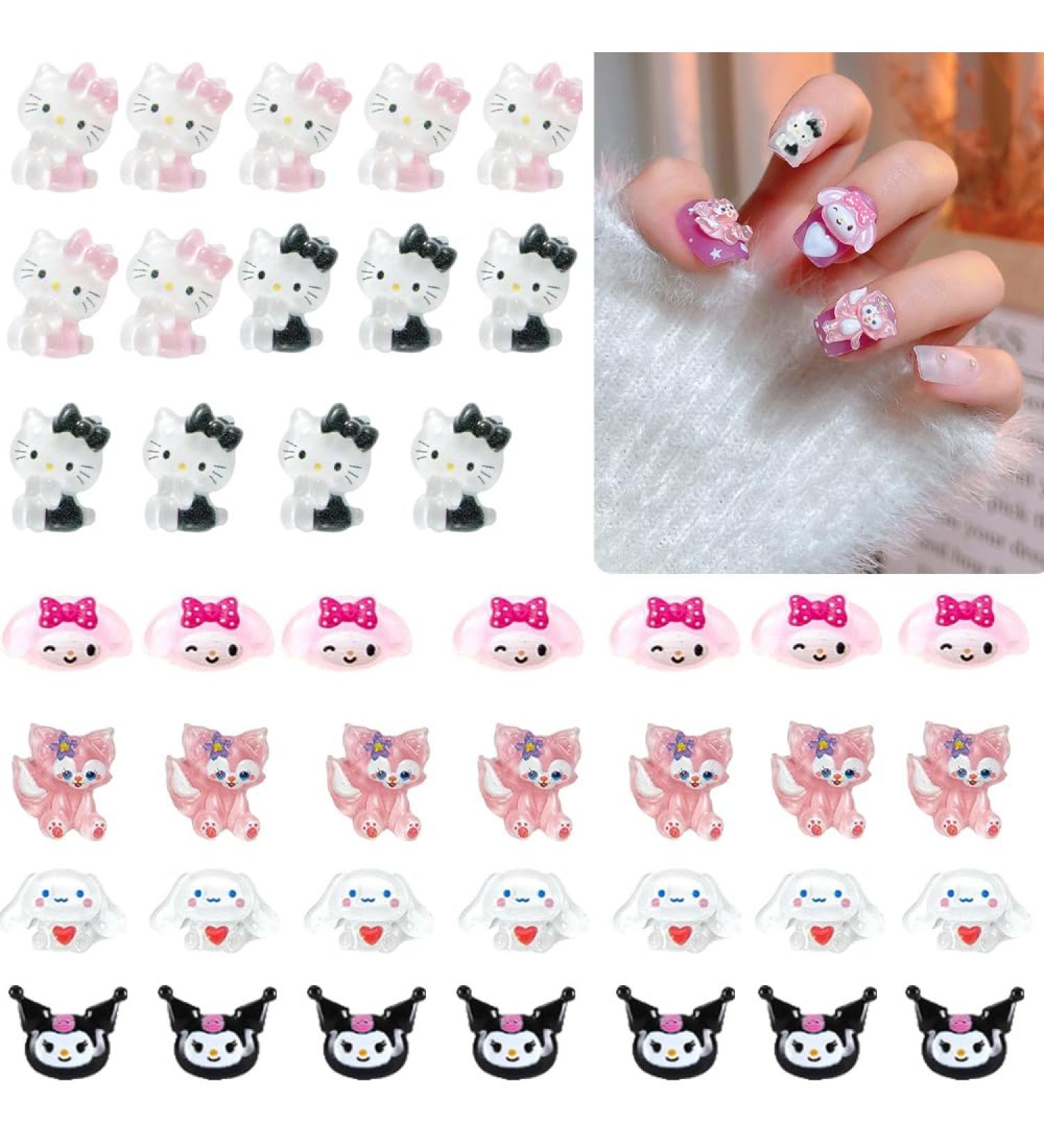3D Hello Kitty Charms & Nail Art Stickers | Rhinestones & Crystals for Stunning Nail Designs - Buy Online on GoSupps.com