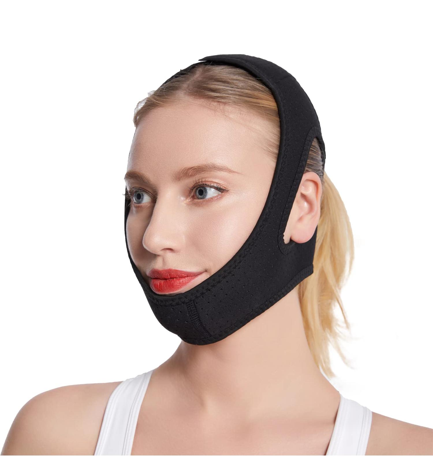 Shuyelianxin123 Anti Snoring Chin Strap - Comfortable Sleep Aid for Men & Women - Stop Snoring Device for Better Sleep - Black - Buy Online on GoSupps.com
