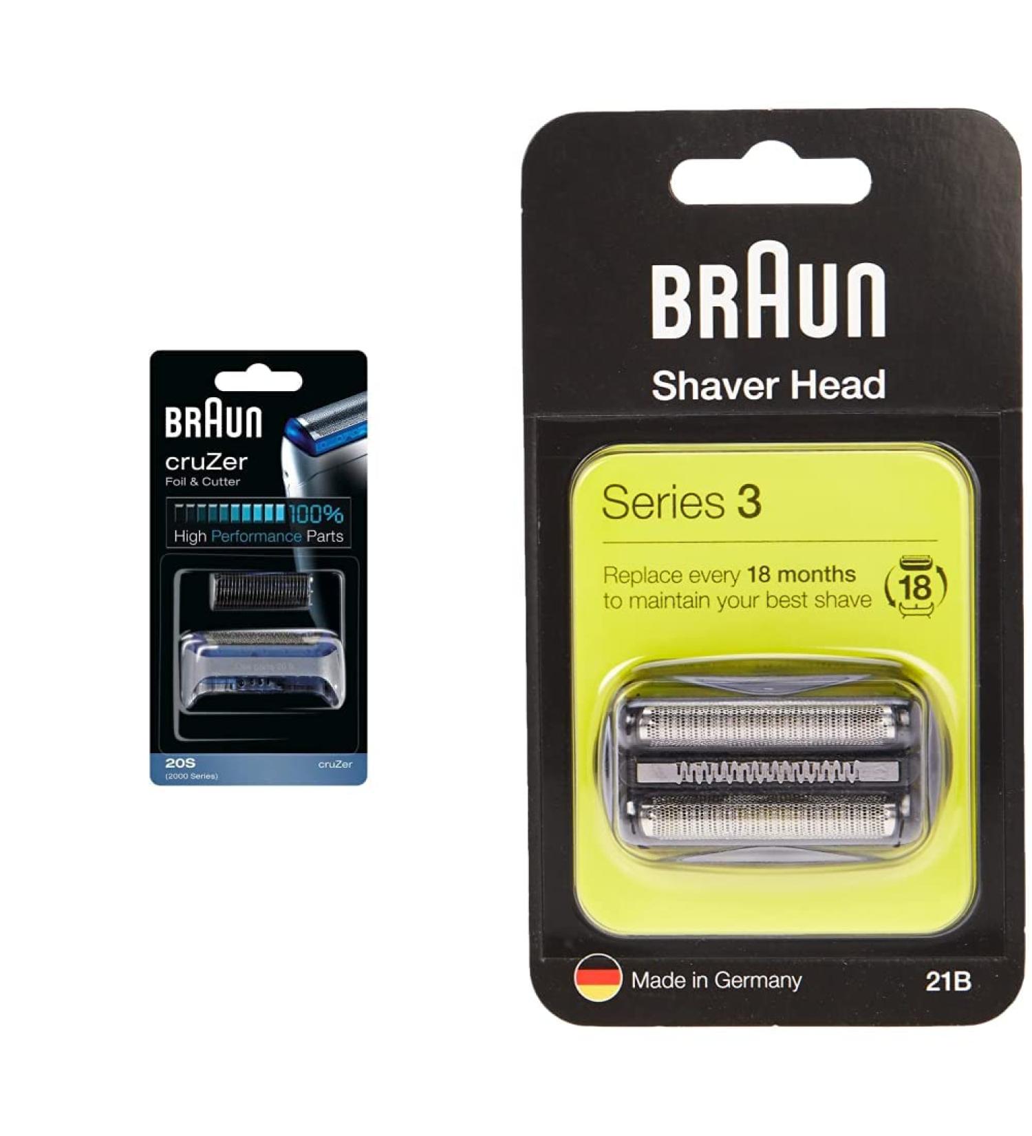 Buy Brown Electric Shaver Replacement Head Compatible with Braun Series 3 & 20s - Global Shipping Available - Buy Online on GoSupps.com