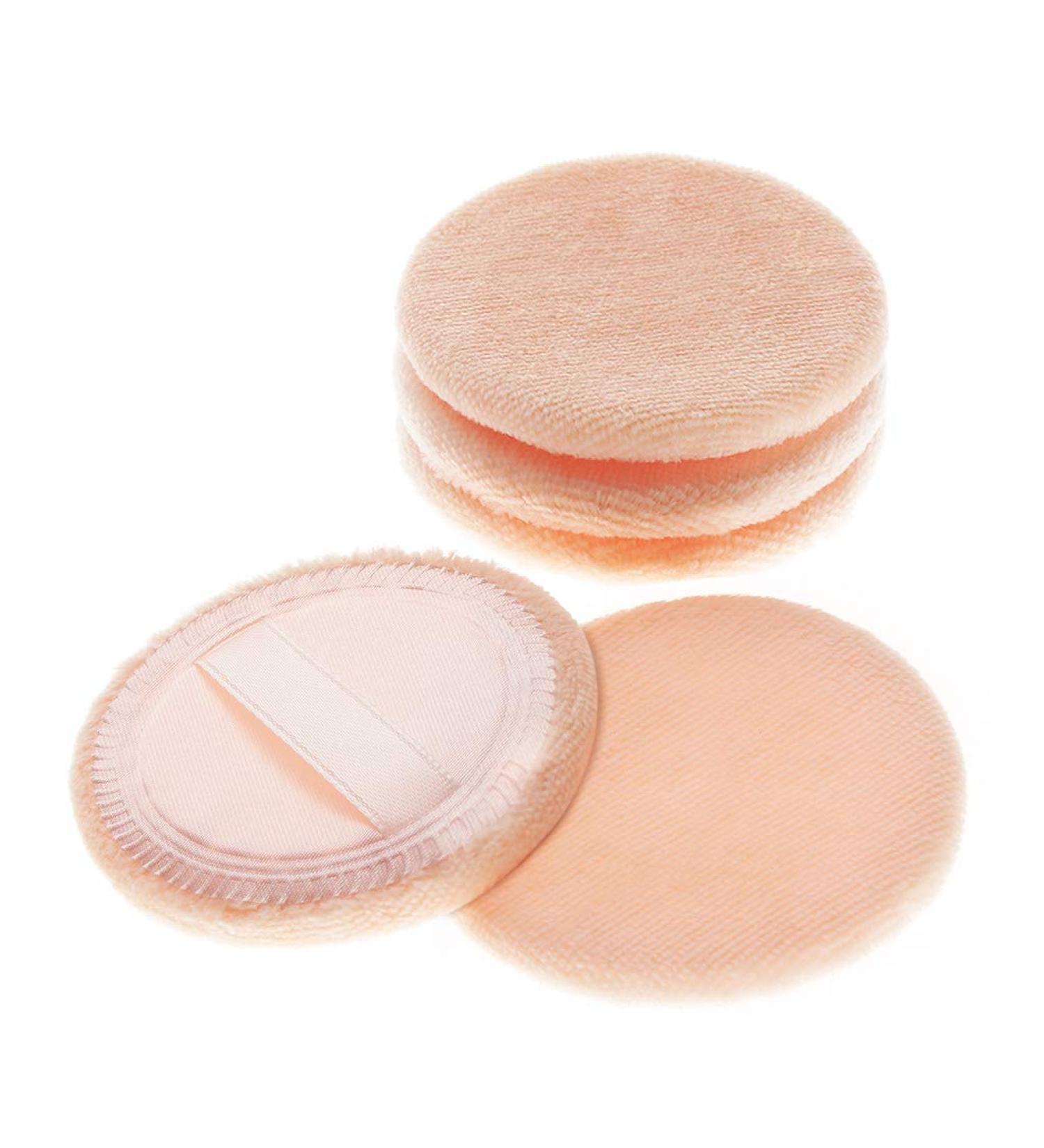 5x Orange Powder Puff Applicator Sponge Set - Face & Loose Powder Makeup Cushion Puffs - Buy Online on GoSupps.com