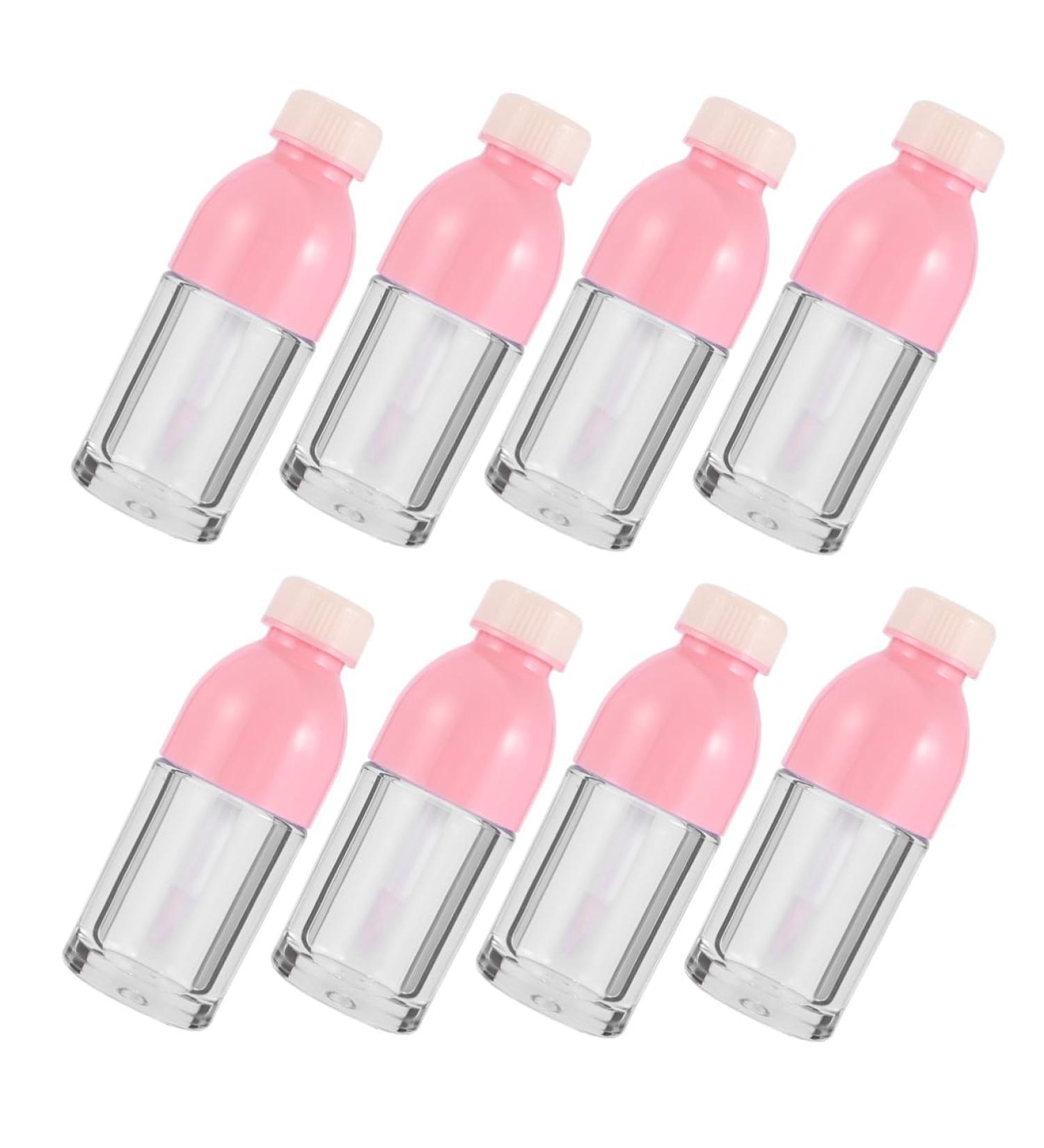 UKCOCO Flacons De Gloss L vres Vides 10 Pi ces Petite Taille Transparent Plastique Pour Femmes Voyage Facile Contenant Brillant L vres Rose - Buy Online on GoSupps.com