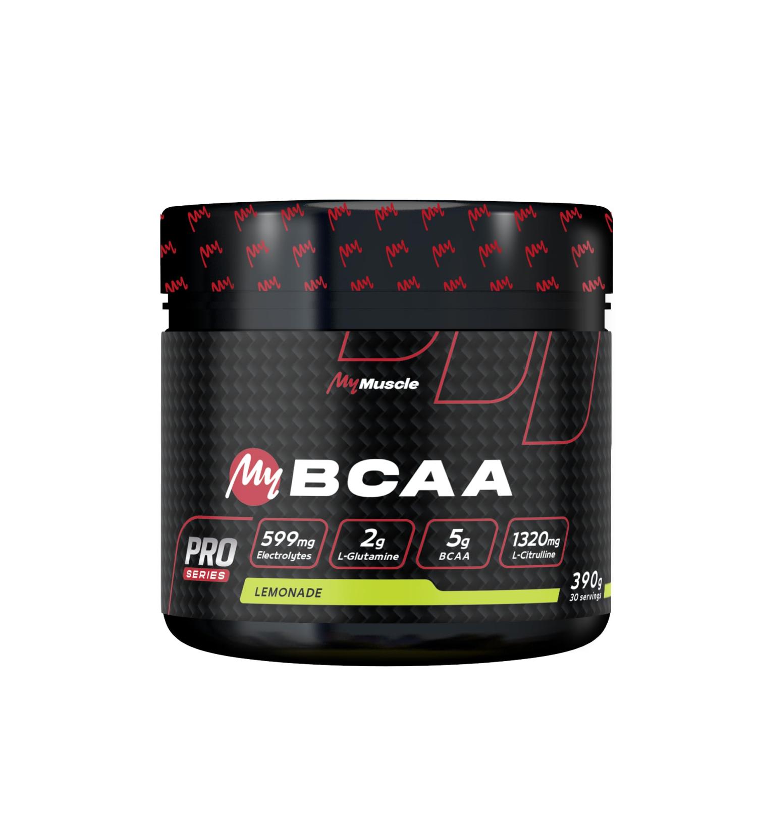 MyMUSCLE - My BCAA - Kyowa Quality Label BCAA Amino Acids Powder + L-Glutamine + L-Citrulline + Electrolytes - Lemonade 390g - 30 Servings - Buy Online on GoSupps.com