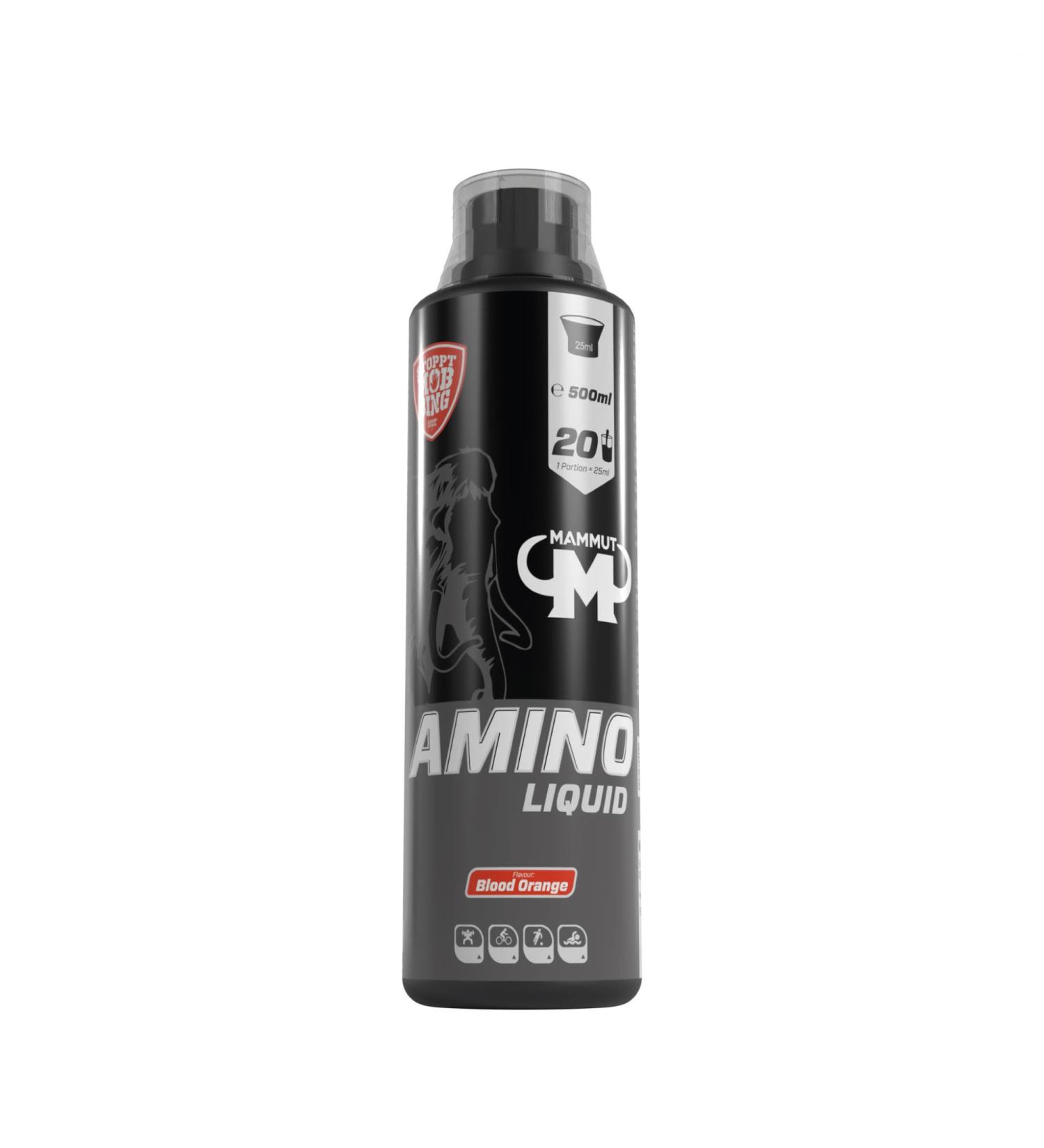  Mammut Mammut Amino Liquid Blood Orange Flavor 500 ml Pack of 5 (5 x 500 ml) - Buy Online on GoSupps.com