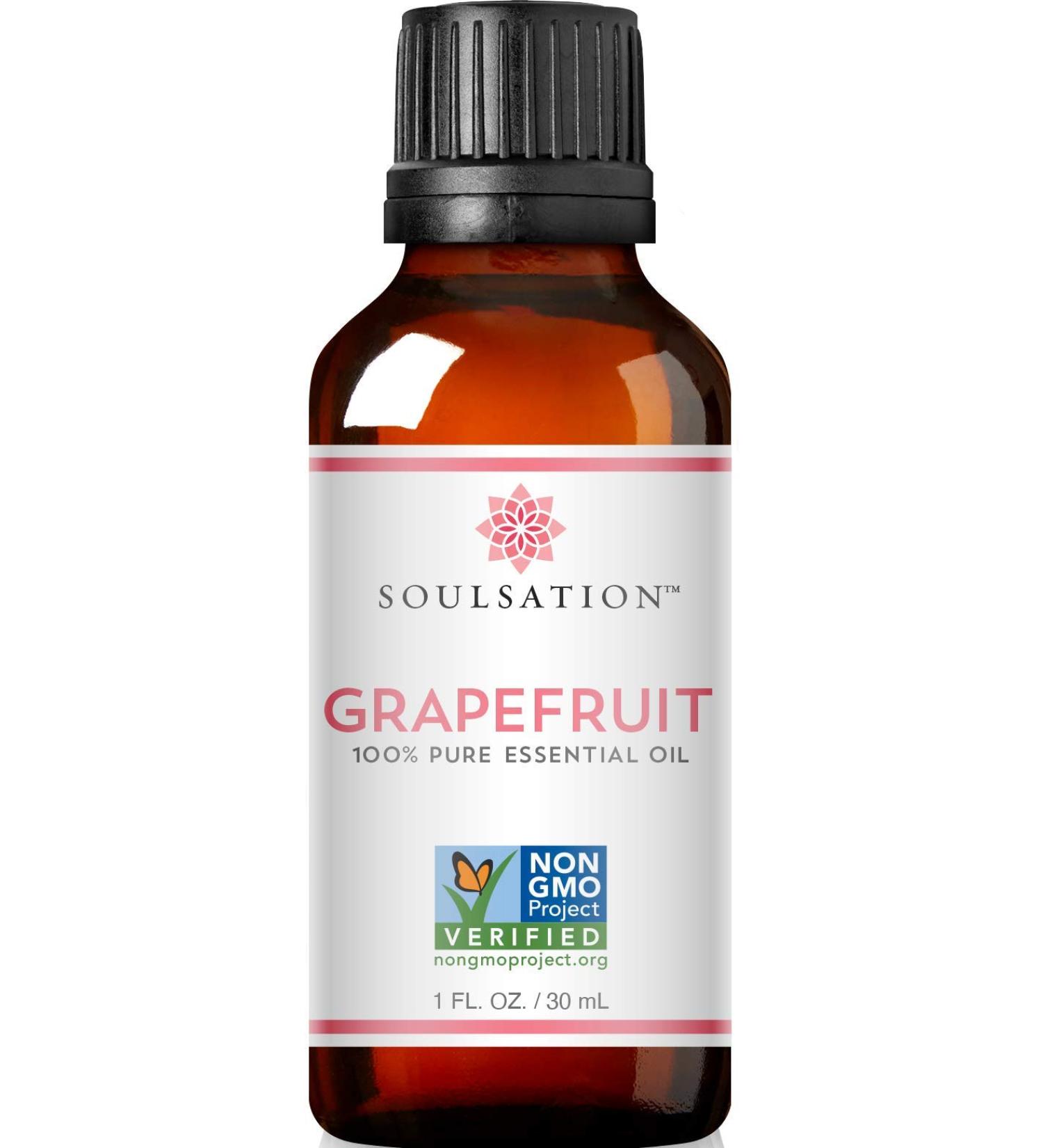 Pink Grapefruit Essential Oil Non-GMO - 1oz | Pure & Natural Aroma for Wellness - Buy Online on GoSupps.com