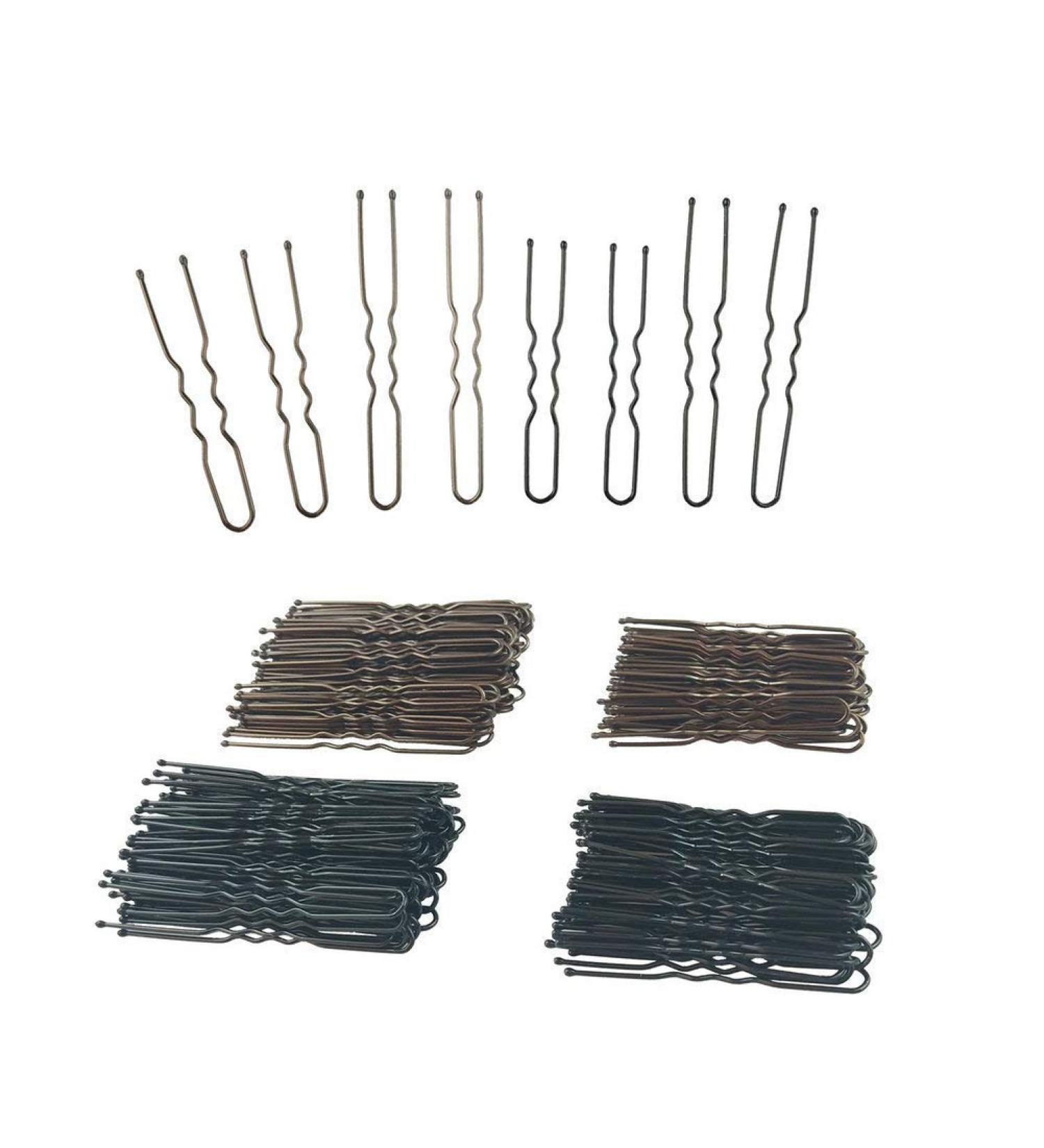 200Pcs 6cm U Shaped Hair Pins with Storage Box - Black (Brown and Black U Pins) - Buy Online on GoSupps.com