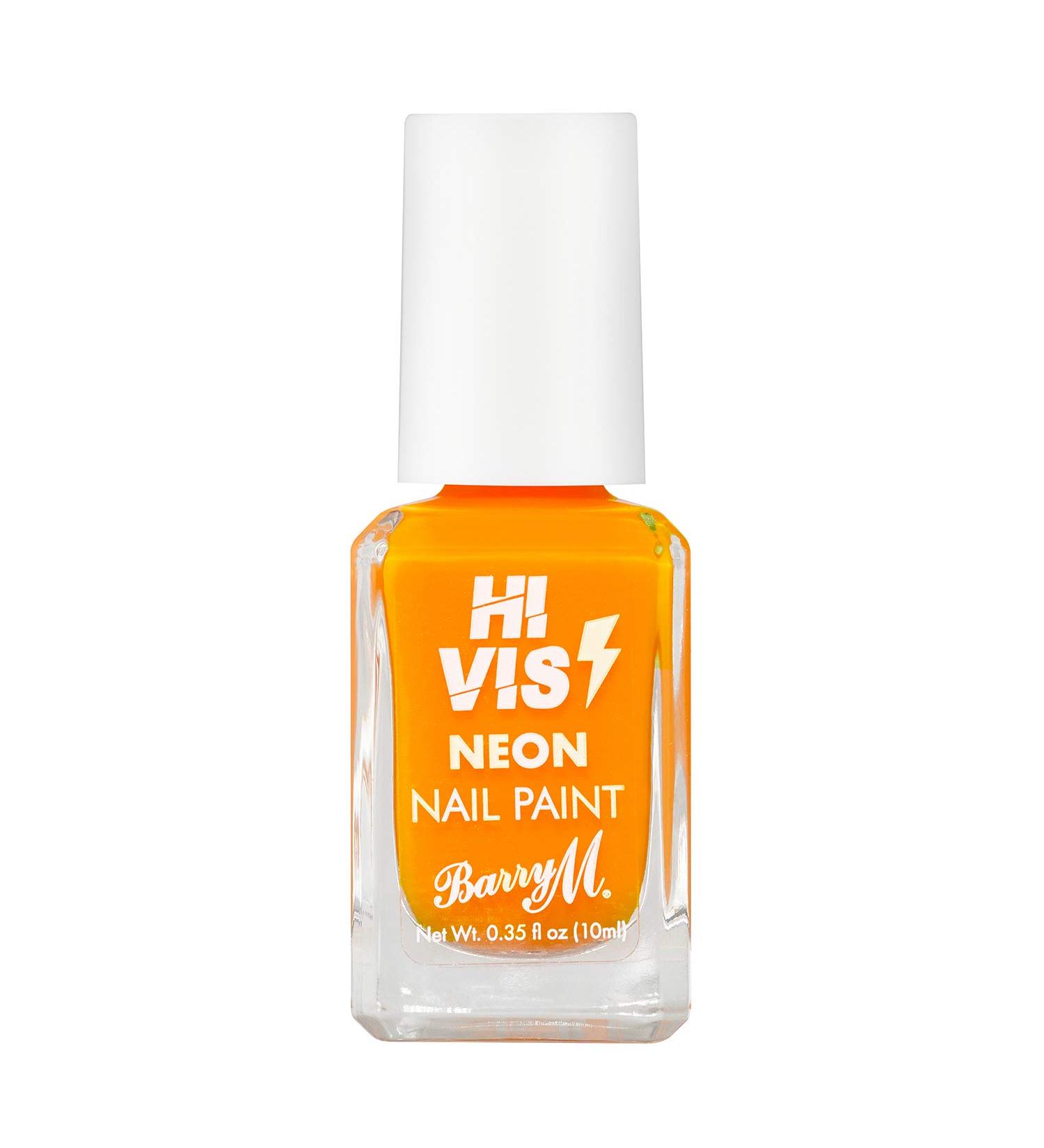 Barry M Cosmetics Hi Vis Neon Nail Paint Amber Warning