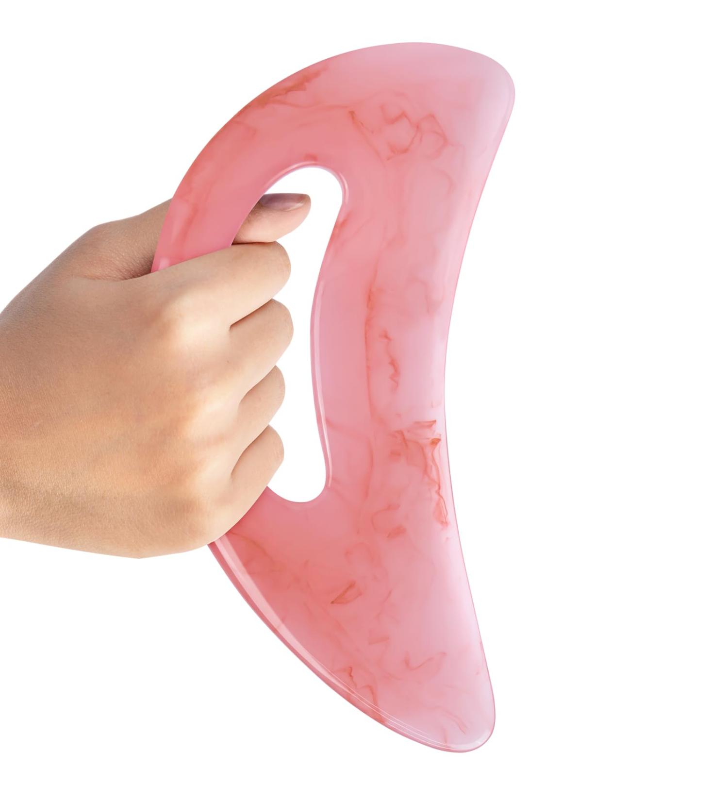 Luandi Gua Sha Massager - Gua Sha Body Tool with Handle for Face Back Legs & Neck Relief | International Shipping - Buy Online on GoSupps.com