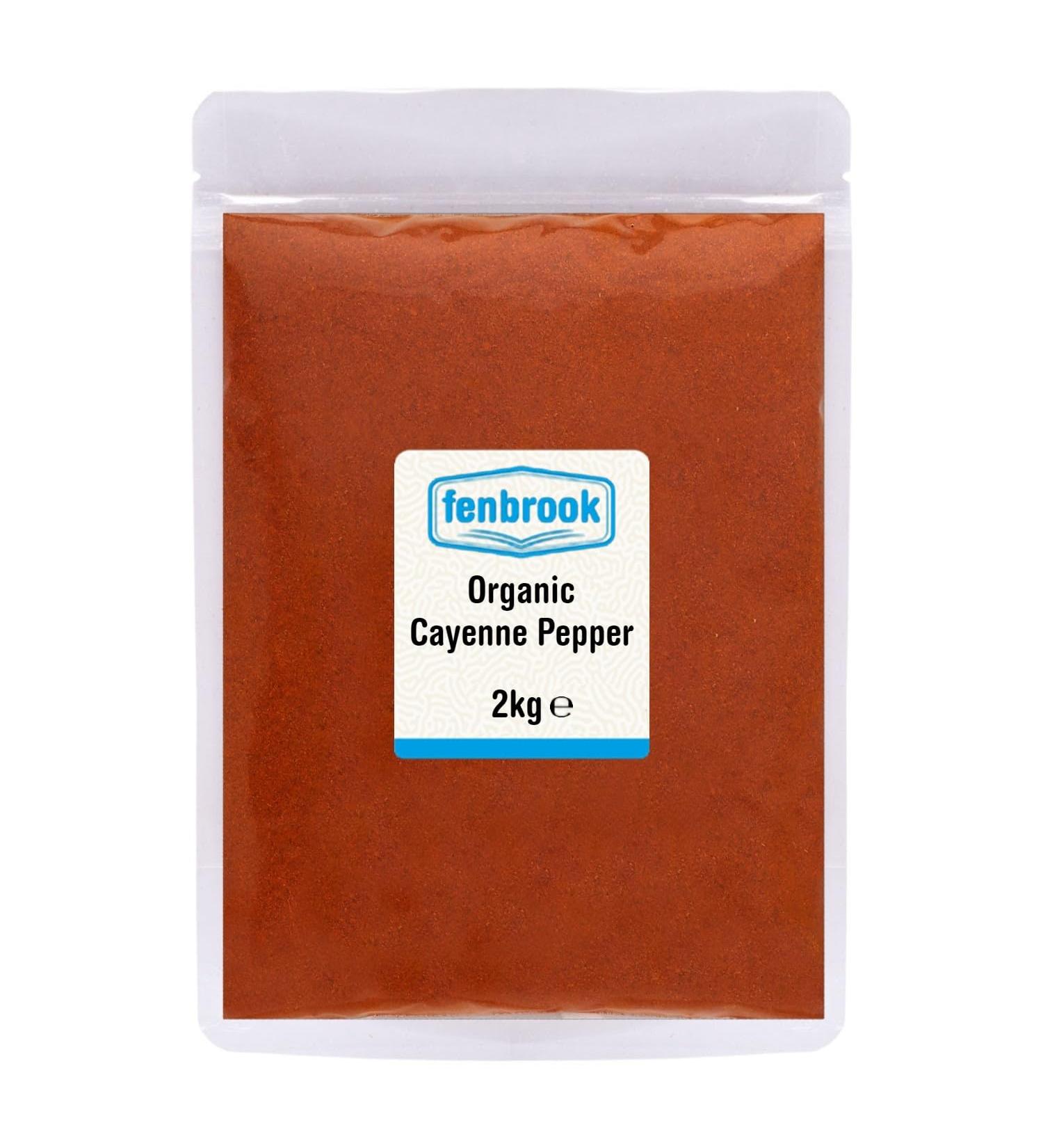 Organic Cayenne Pepper 2kg | Certified Organic by Fenbrook Organic - Buy Online on GoSupps.com