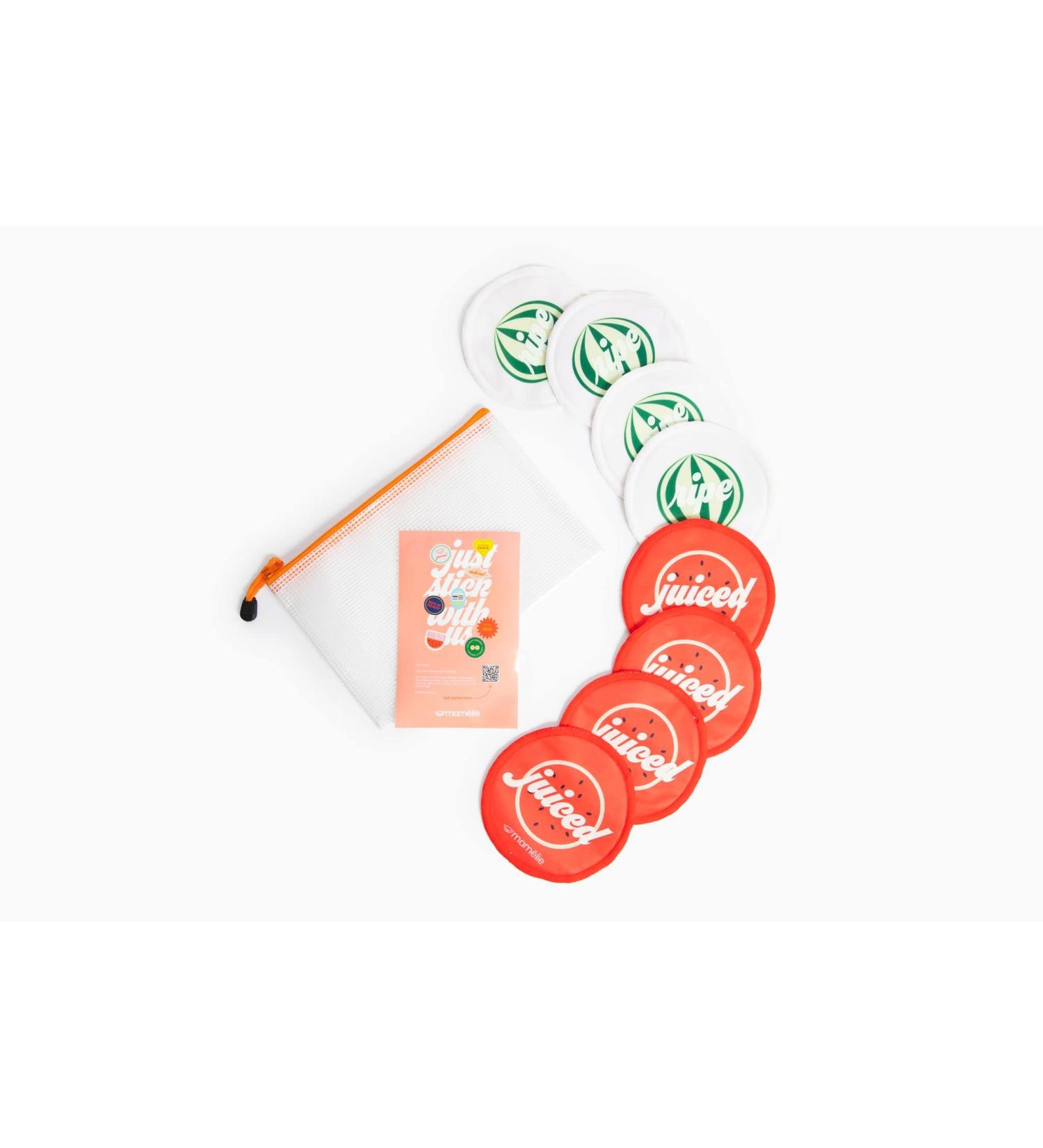 Buy Mam lie Glow in The Dark Reusable Organic Bamboo Nursing Pads | Silverette USA - Eco-Friendly & Comfortable Nursing Solution - Buy Online on GoSupps.com