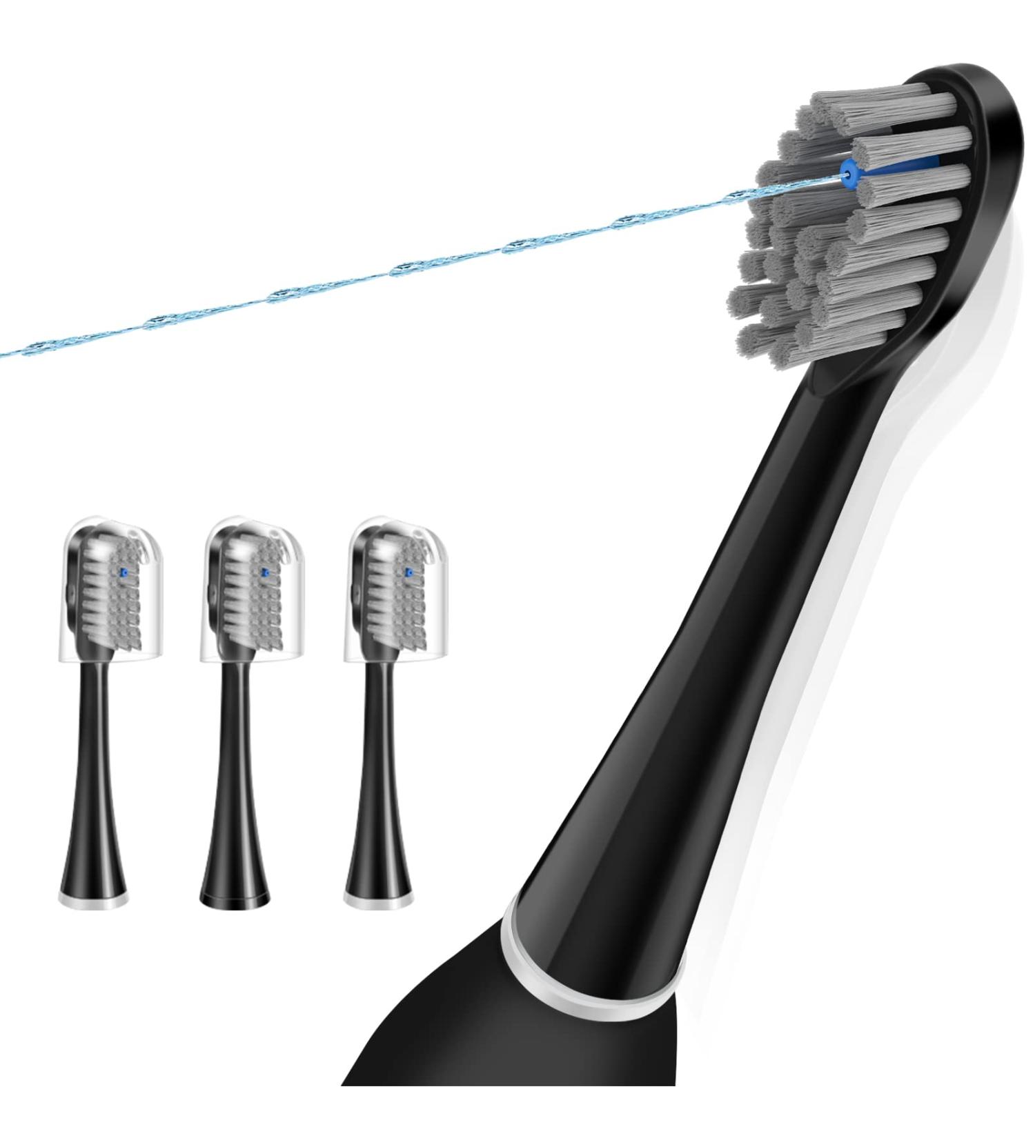 Full Black Flossing Toothbrush Head Replacement for Waterpik Sonic Fusion SF-01 SF-02 SF-03 SF-04 Combo Brush Heads (3 Packs) - Buy Online on GoSupps.com