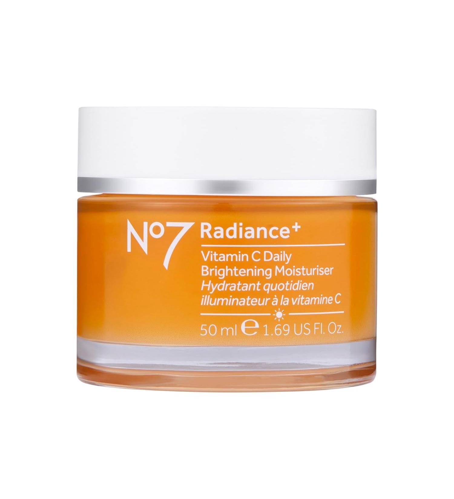 No7 Radiance+ Vitamin C Daily Brightening Moisturizer - Hydrating Lightweight Face Moisturizer -1.69 fl oz - Buy Online on GoSupps.com