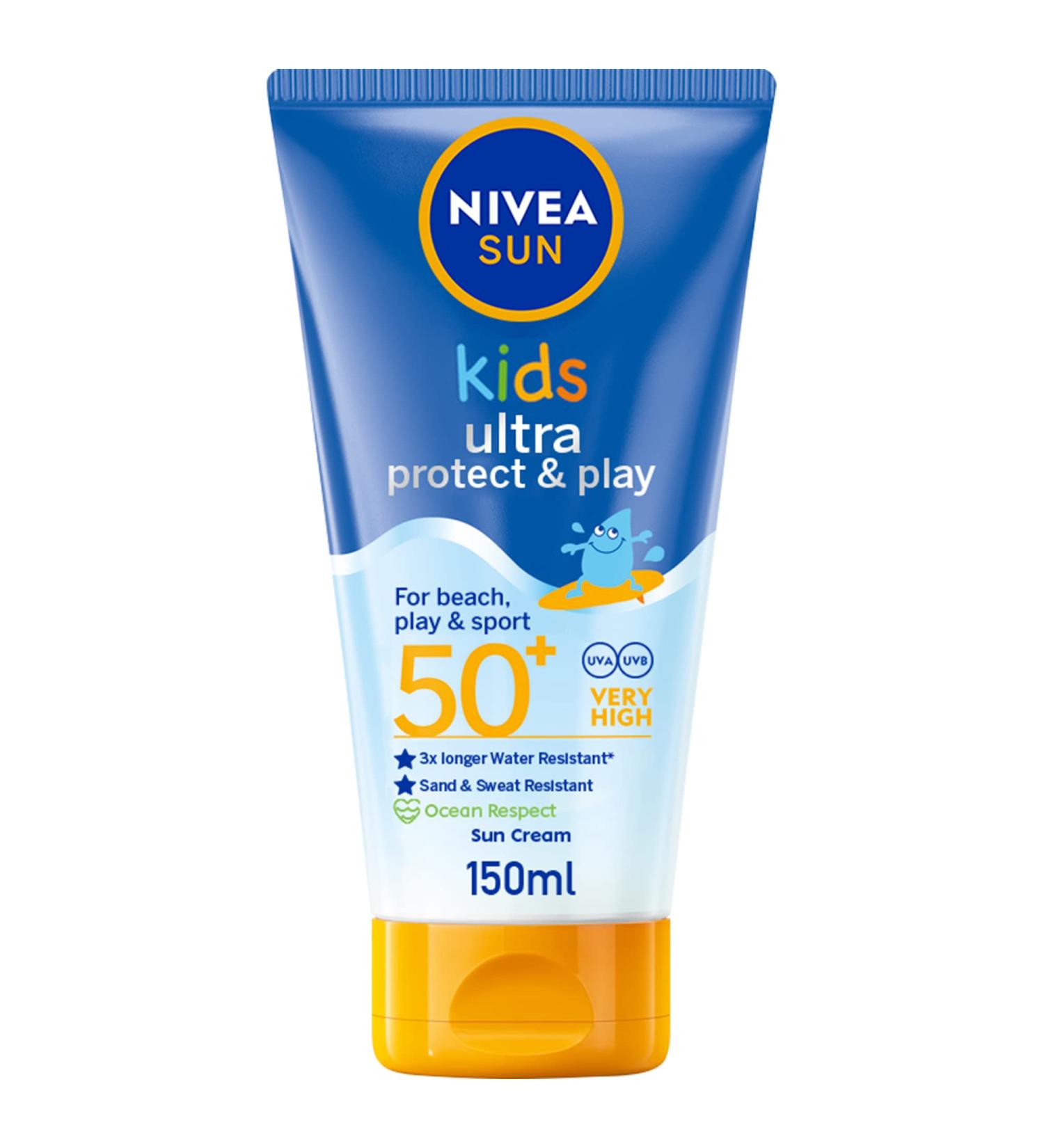 Nivea Sun Kids Swim and Play Sun Lotion 150ml - SPF 50+ Protection - Buy Online on GoSupps.com