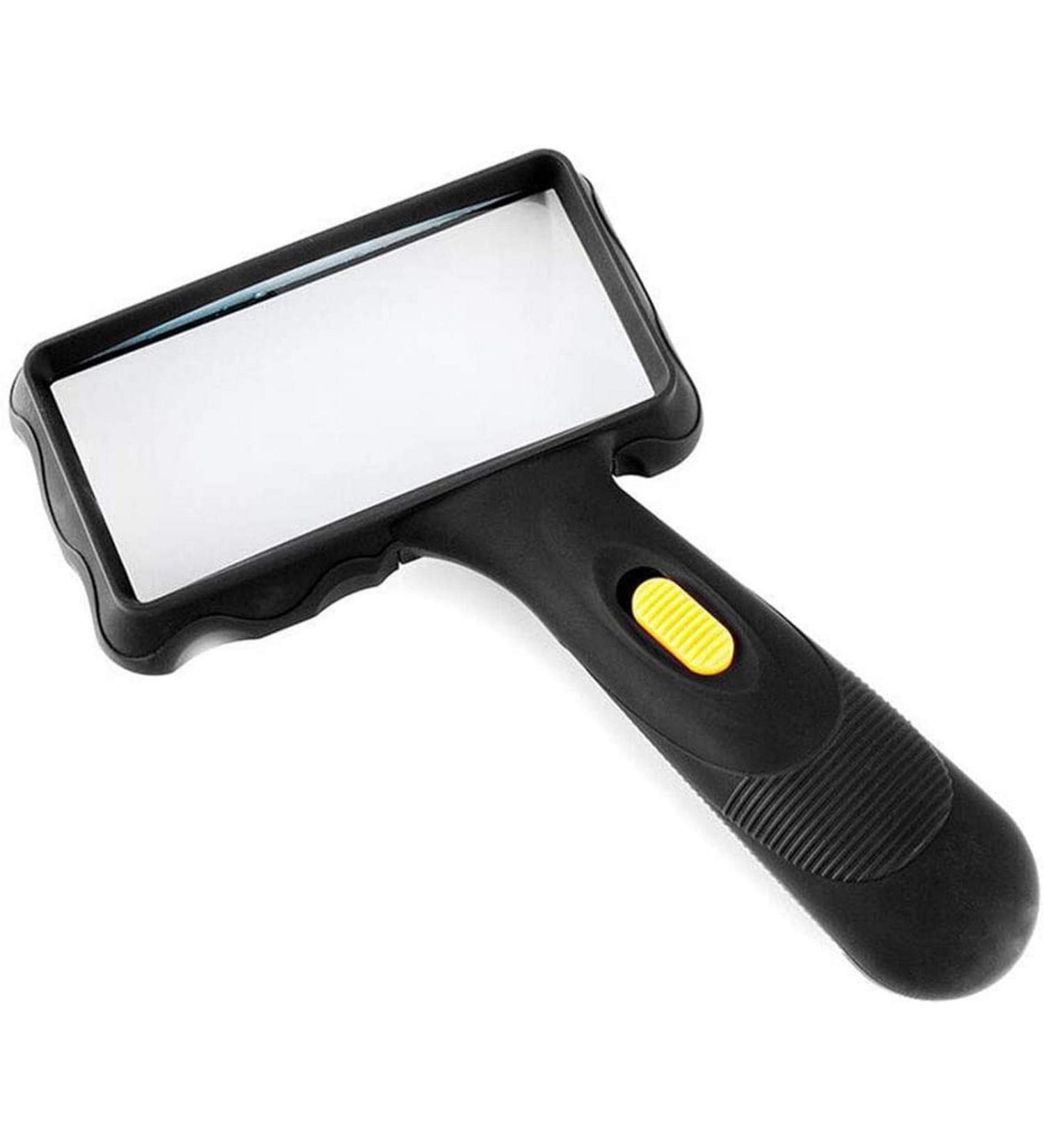 Magnifying Glasses for Hobbies Reading Magnifier 10 Times Hand-held Magnifying Glass High-Definition Lighted Lamp for The Elderly Reading Children's Students with A Magnifying Mirror Vision - Buy Online on GoSupps.com