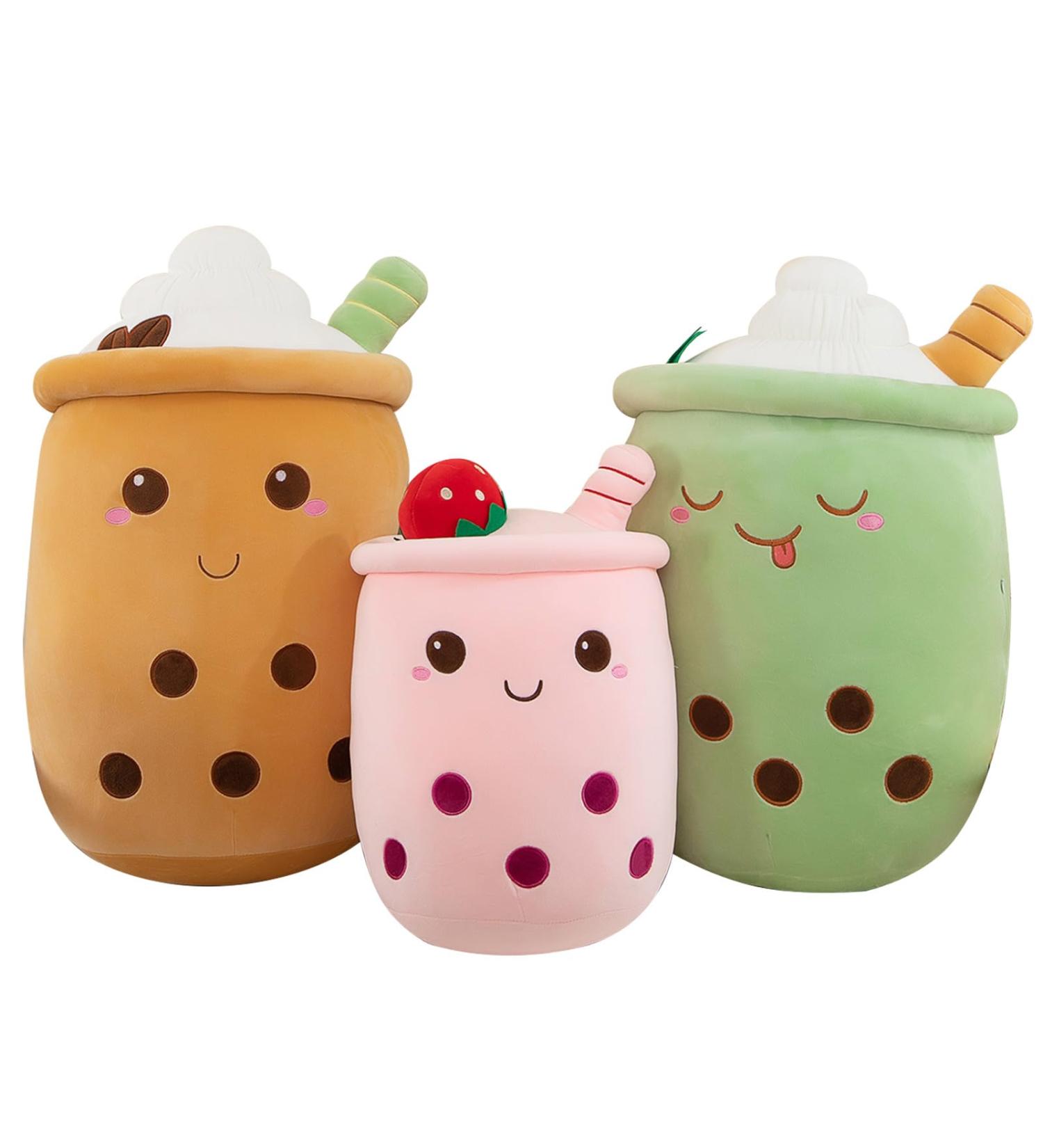 Giant Boba Plush Pillow - Soft Toy Stuffed Animal for Boba Lovers (Green 70cm) - Buy Online on GoSupps.com