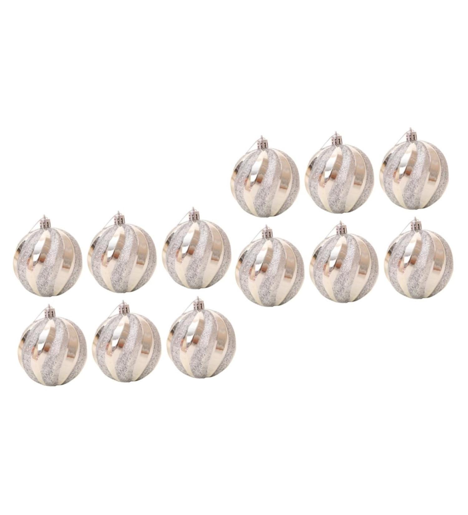 Cabilock 12 Pcs Christmas Hanging Balls Shatterproof Christmas Balls Christmas Ball Pendant Snowball Prom - Buy Online on GoSupps.com