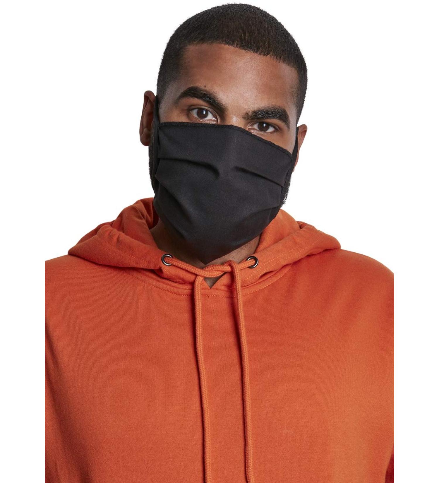 Buy Build Your Brand Unisex Cotton Face Mask 3-Pack - Black Everyday Mask One Size | International Shipping Available - Buy Online on GoSupps.com
