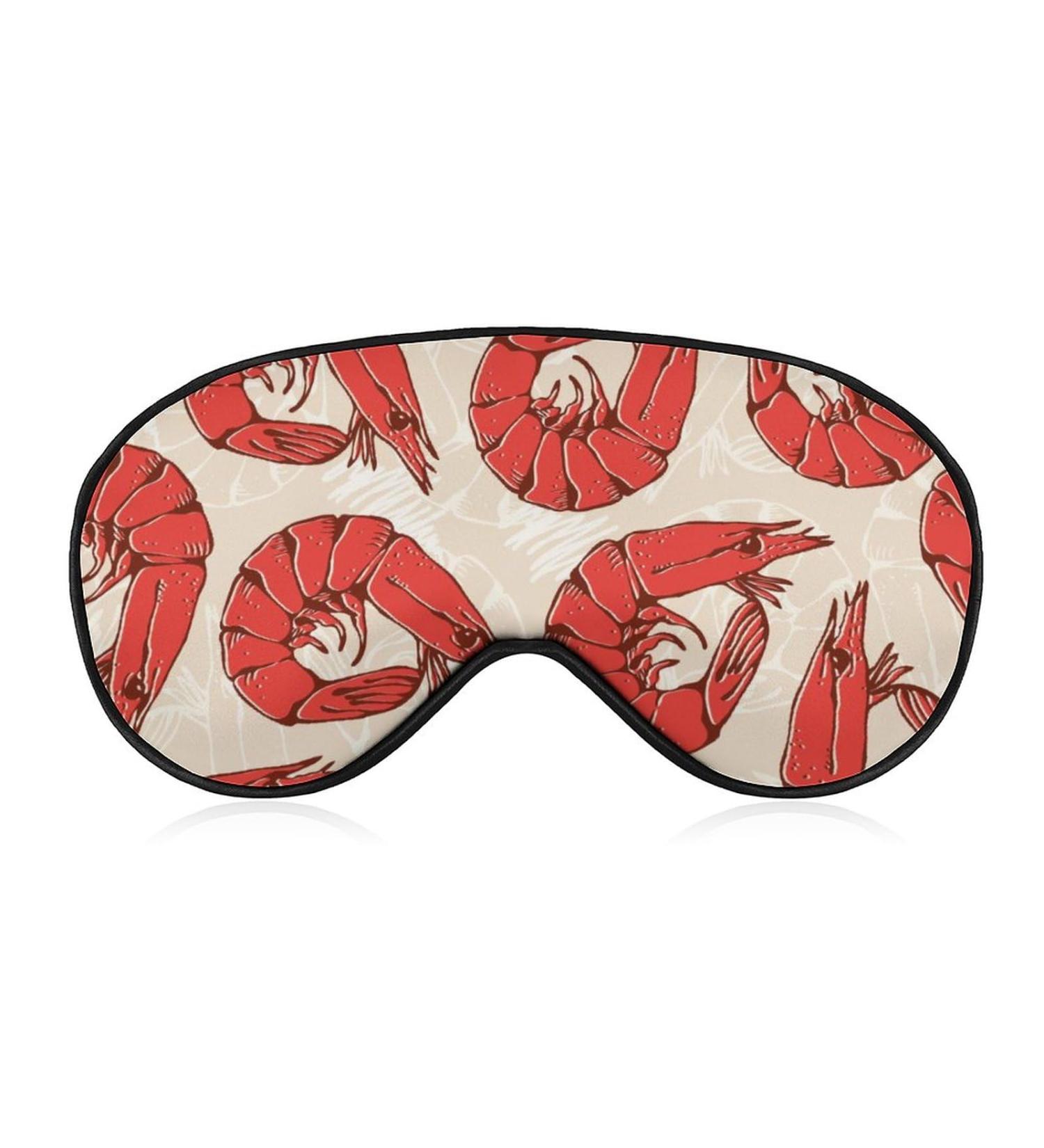 Shrimps Sleep Mask Eye Cover - Adjustable Strap, Blocks Light, Perfect for Sleeping, Travel, and Naps - Men and Women - Buy Online on GoSupps.com