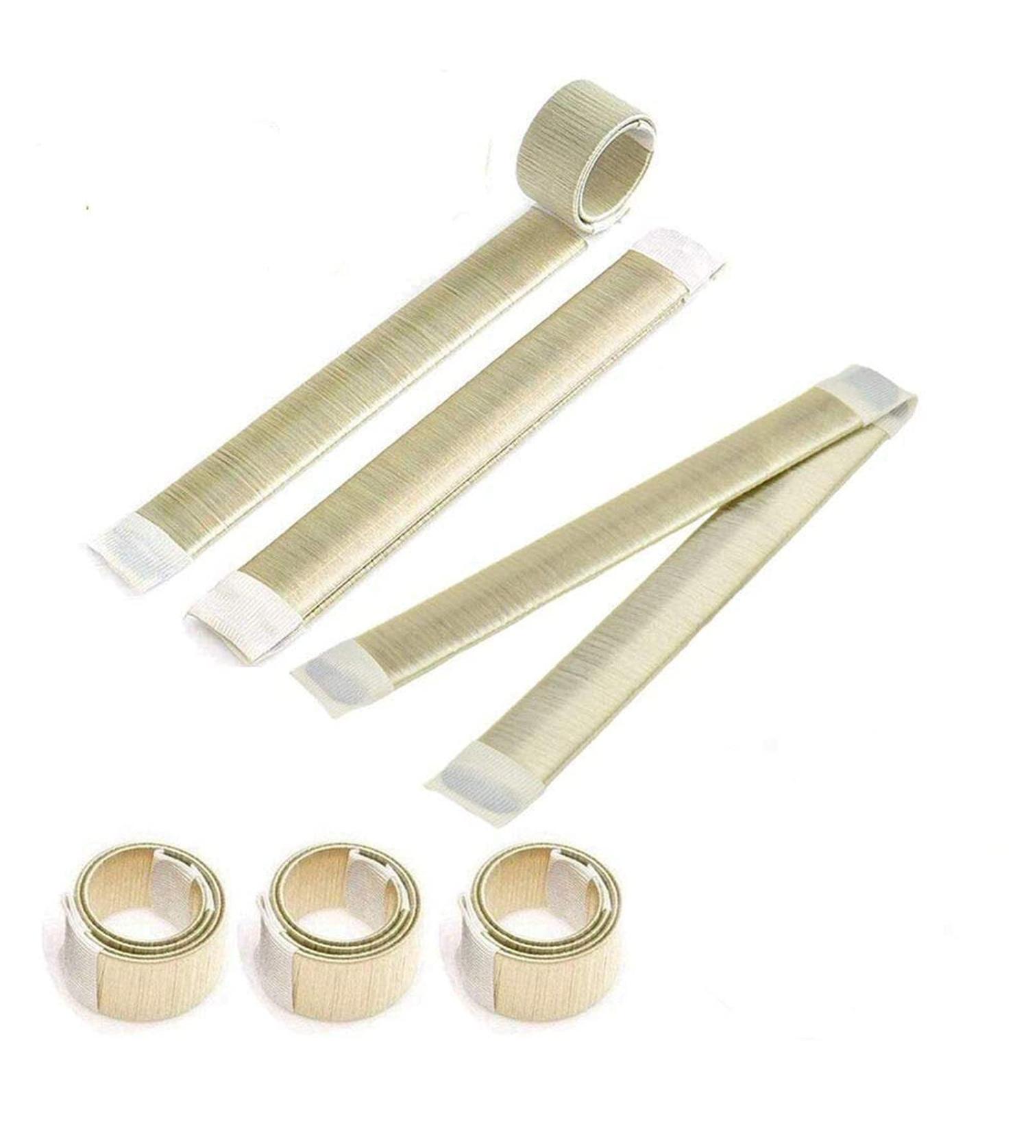Donut Hair Bun Maker - 3 PCs French Twist Hair Accessories & DIY Hair Styling Tools for Women - Perfect for Elegant Buns (Champagne) - Buy Online on GoSupps.com