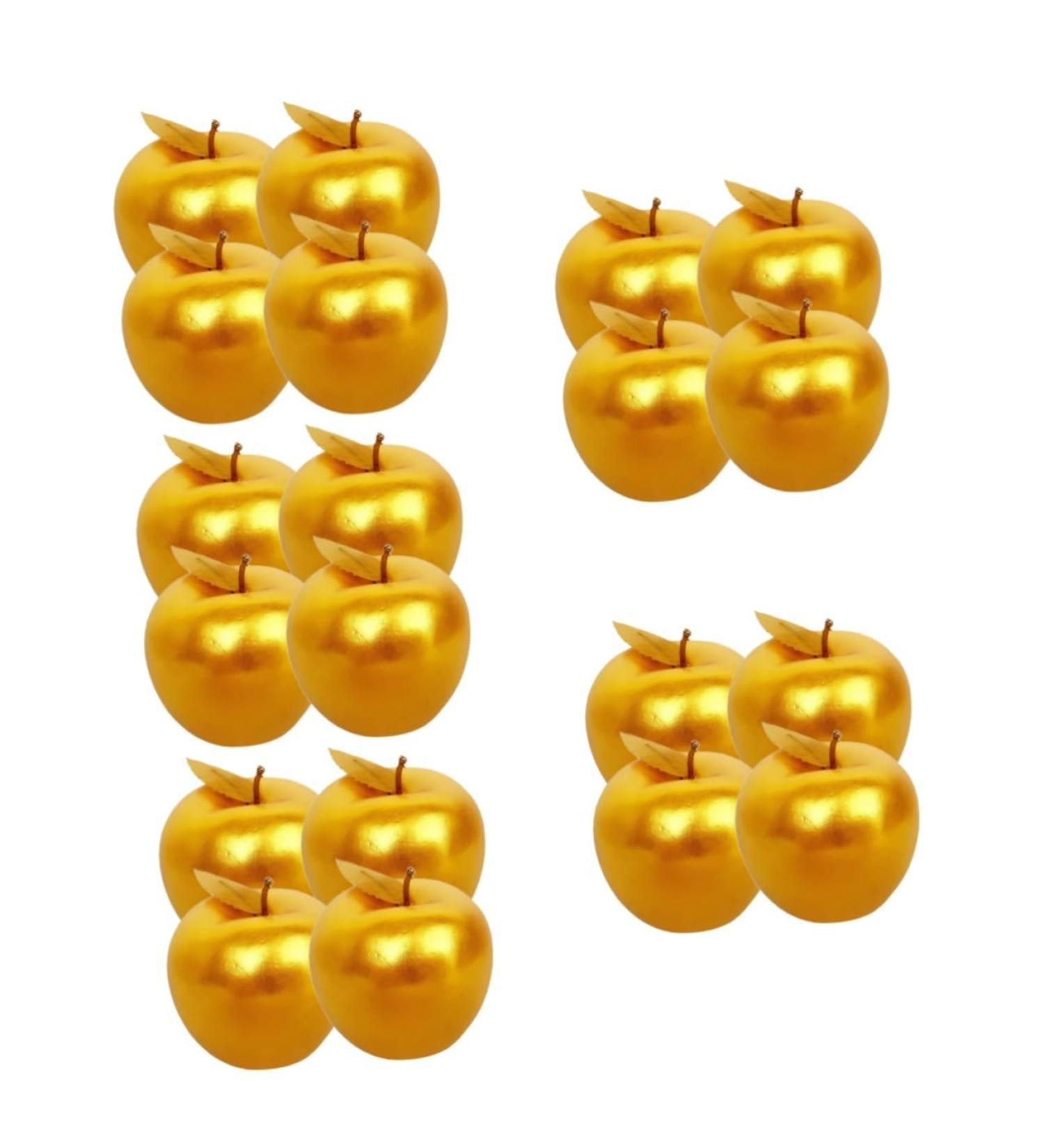 HOMSFOU 20 Pcs Simulated Fake Apples Simulation Apples Artificial Apples Wedding Party Decoration Apples Model Fruit Wedding Decor Decorative Model Ax Christmas Foam Goldenx5pcs 8X8X7CMx5pcs - Buy Online on GoSupps.com